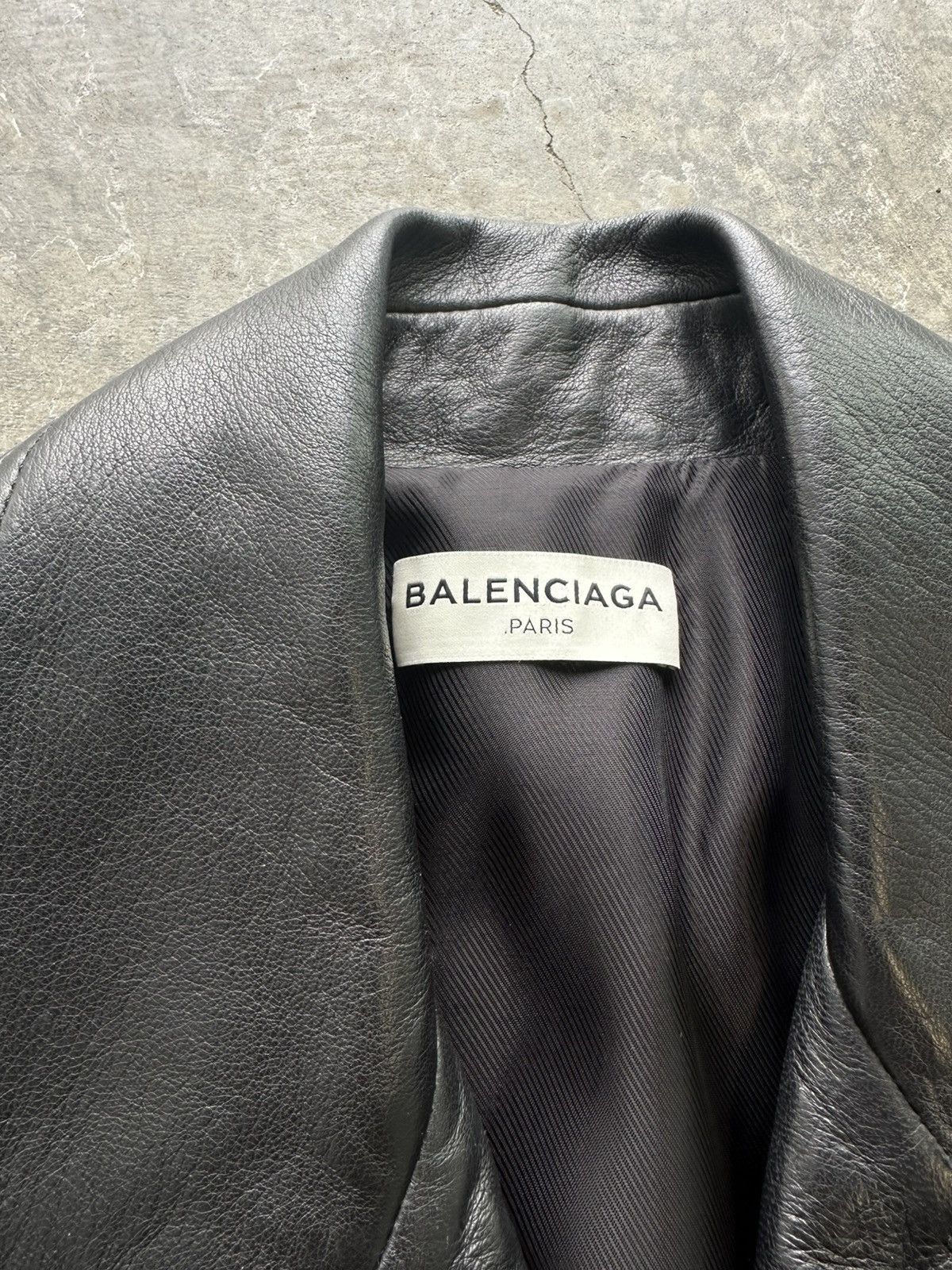Balenciaga 2016 Balenciaga Asymmetrical Moto Leather Jacket Size S / US 4 / IT 40 - 4 Thumbnail