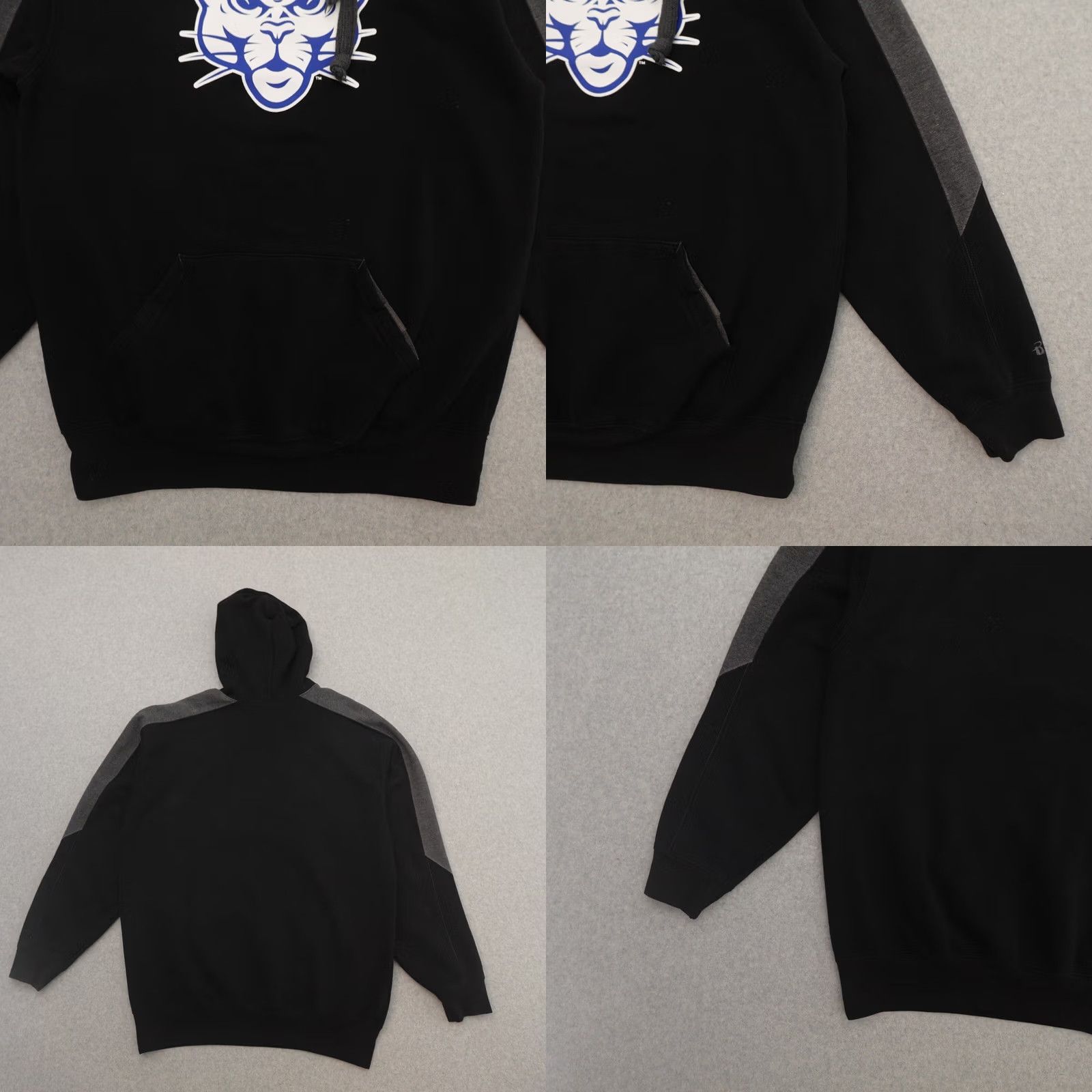 Cougar BYU Cougars Hoodie Men Large Black Badger Sport Pullover Size Large Black Cougar Graphic in Black Size US L / EU 52-54 / 3 - 8 Thumbnail