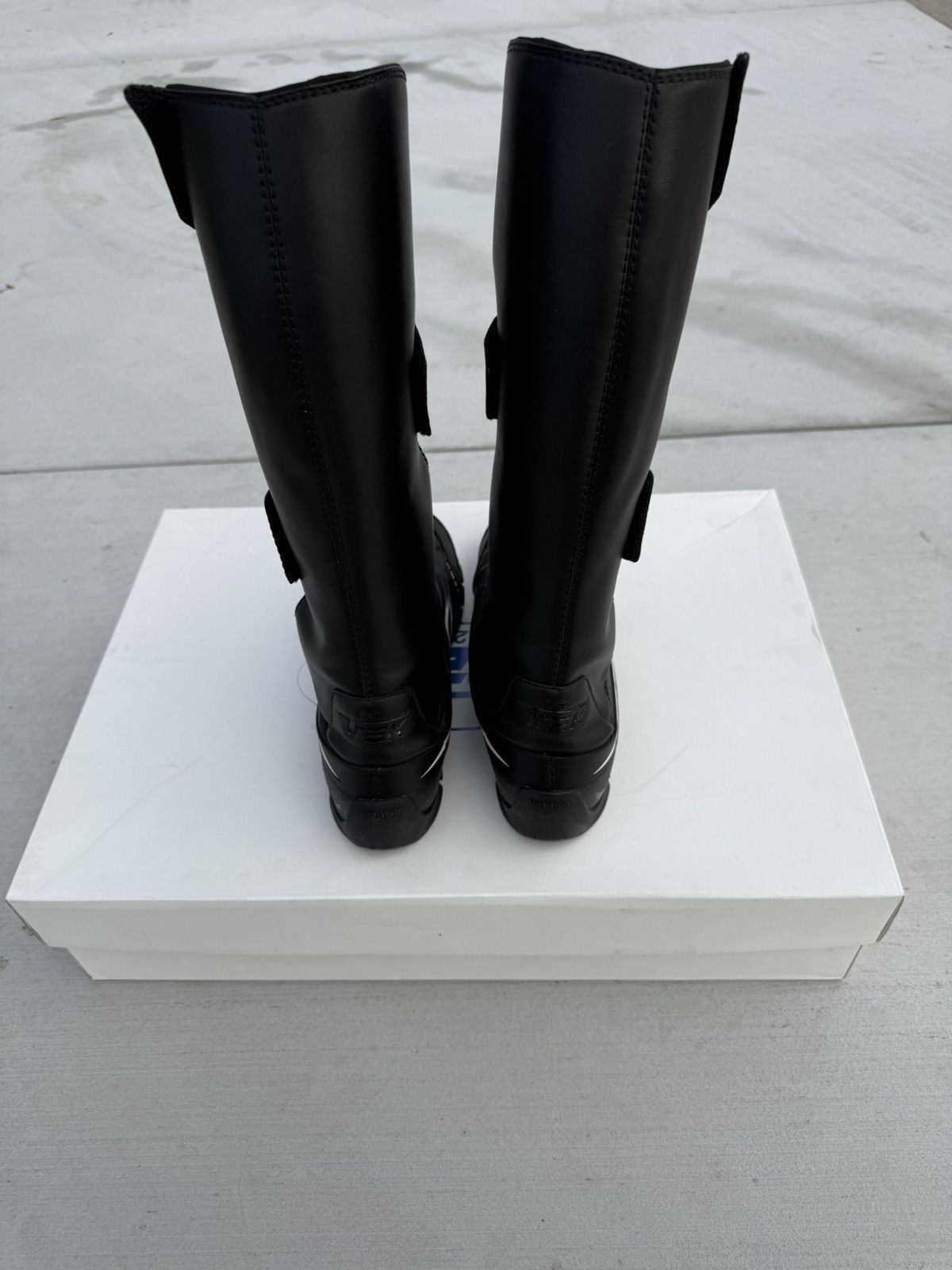 untitlab Untitlab Swift-Trek Faux-Leather Motorcycle Biker Boots Size US 9 / EU 42 - 13 Thumbnail