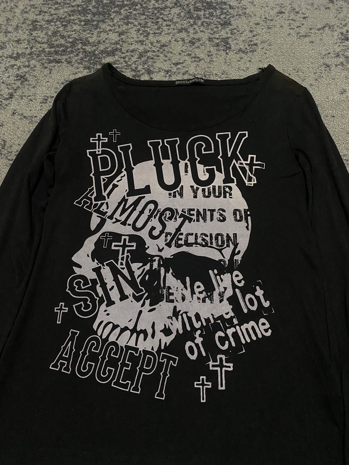 Hysteric Glamour × If Six Was Nine × Le Grande Bleu (L.G.B.) Y2k Ghost of Harlem ifsixwasnine skull longsleeve Size M / US 6-8 / IT 42-44 - 2 Thumbnail