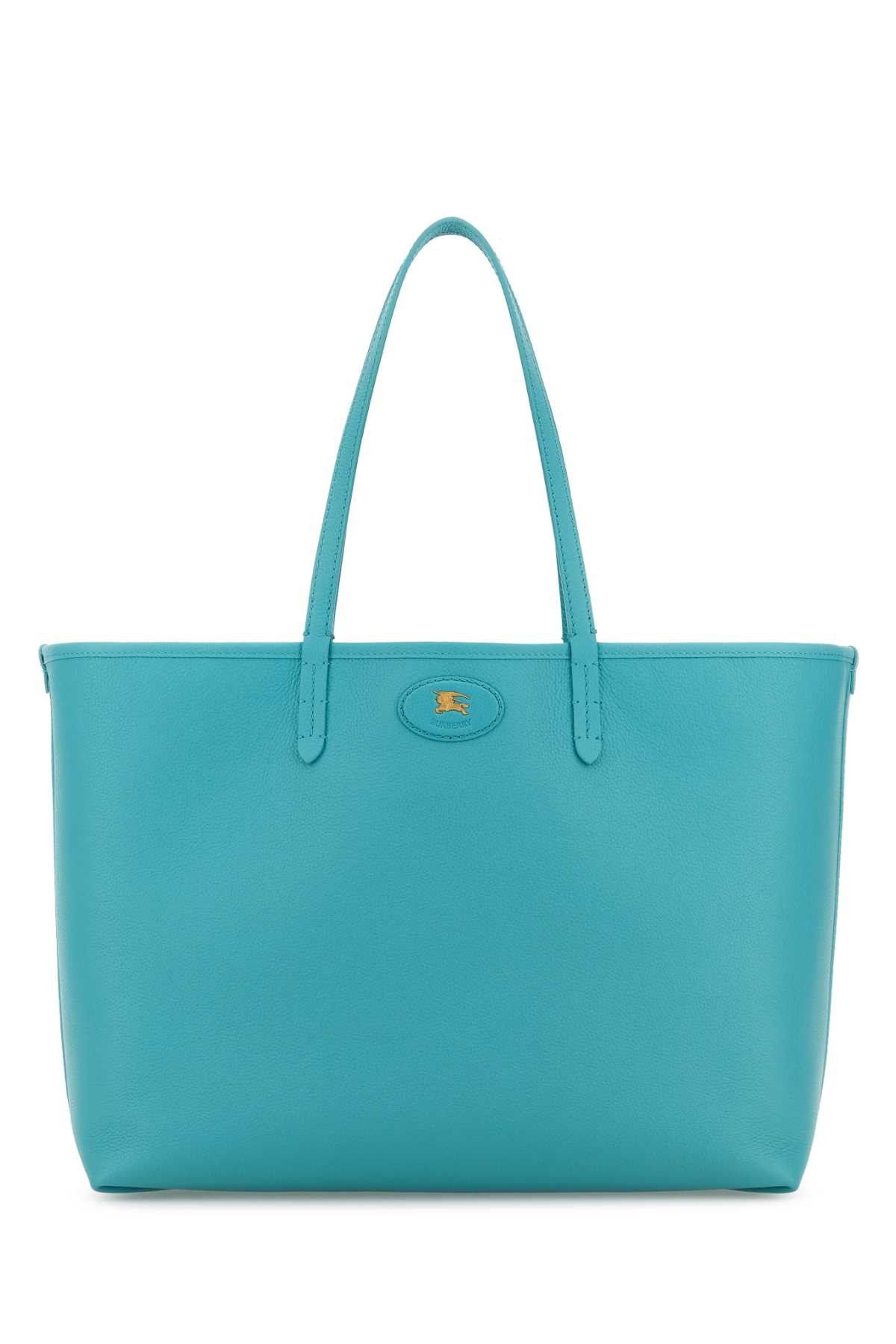 Burberry Turquoise Leather Reversibile Bag Size ONE SIZE - 1 Thumbnail