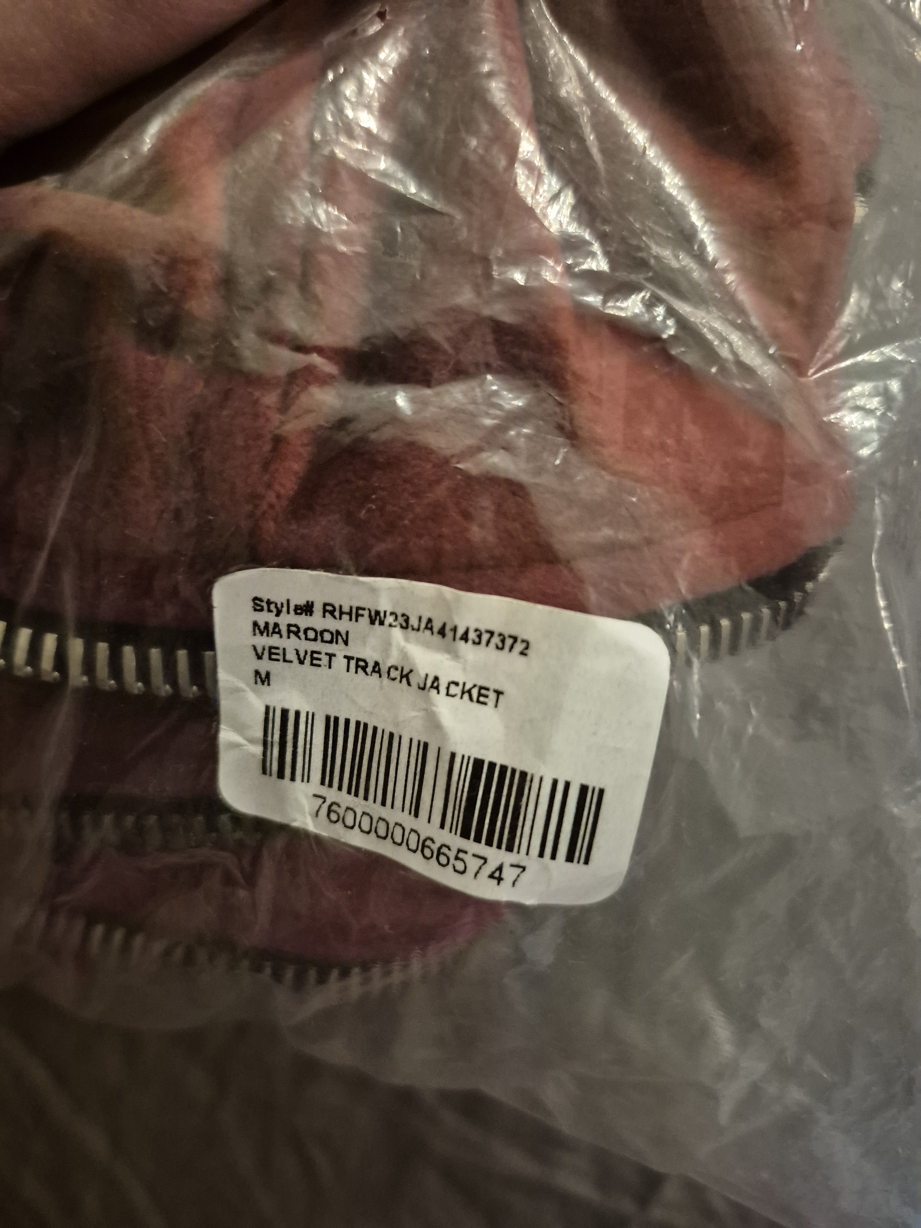 Rhude Rhude Maroon Velvet Jacket Size Medium Size US M / EU 48-50 / 2 - 9 Thumbnail