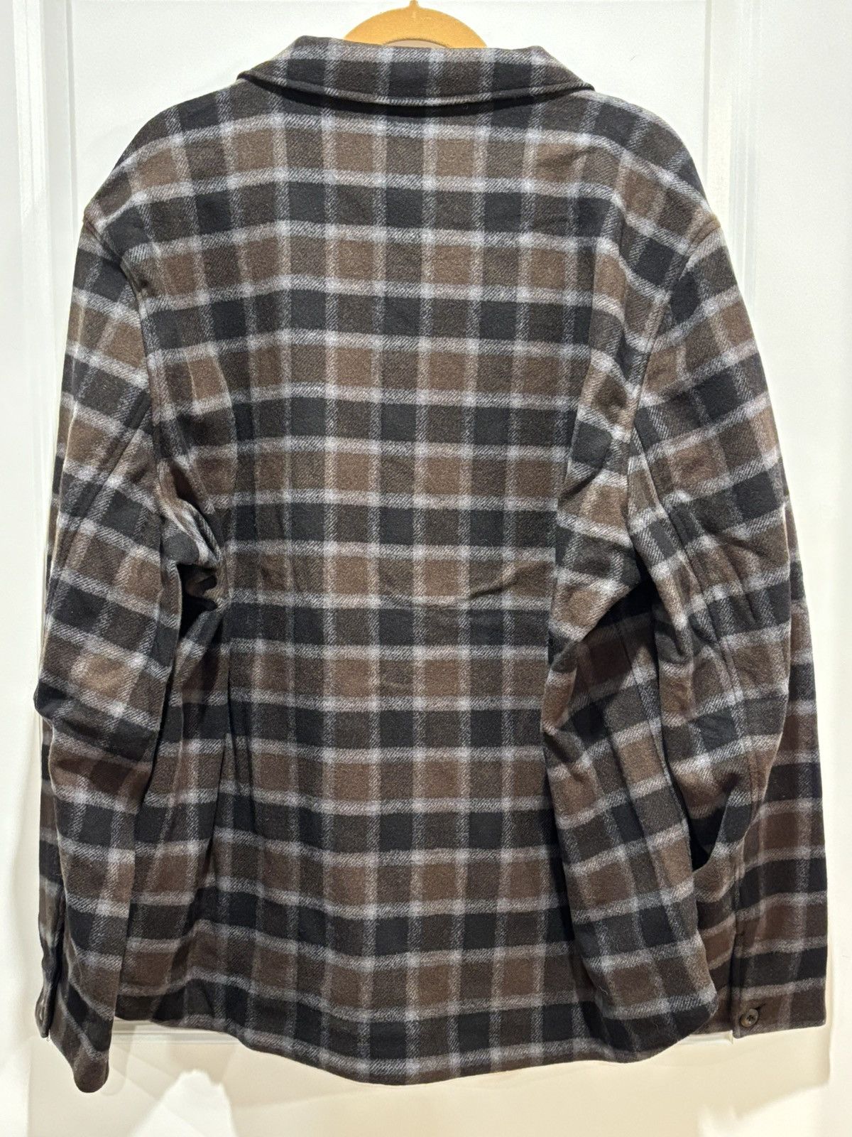 Billy Reid NWT Billy Reid Shirt Jacket Men's Wool XXL 2XL Olive Plaid Size US XXL / EU 58 / 5 - 3 Thumbnail