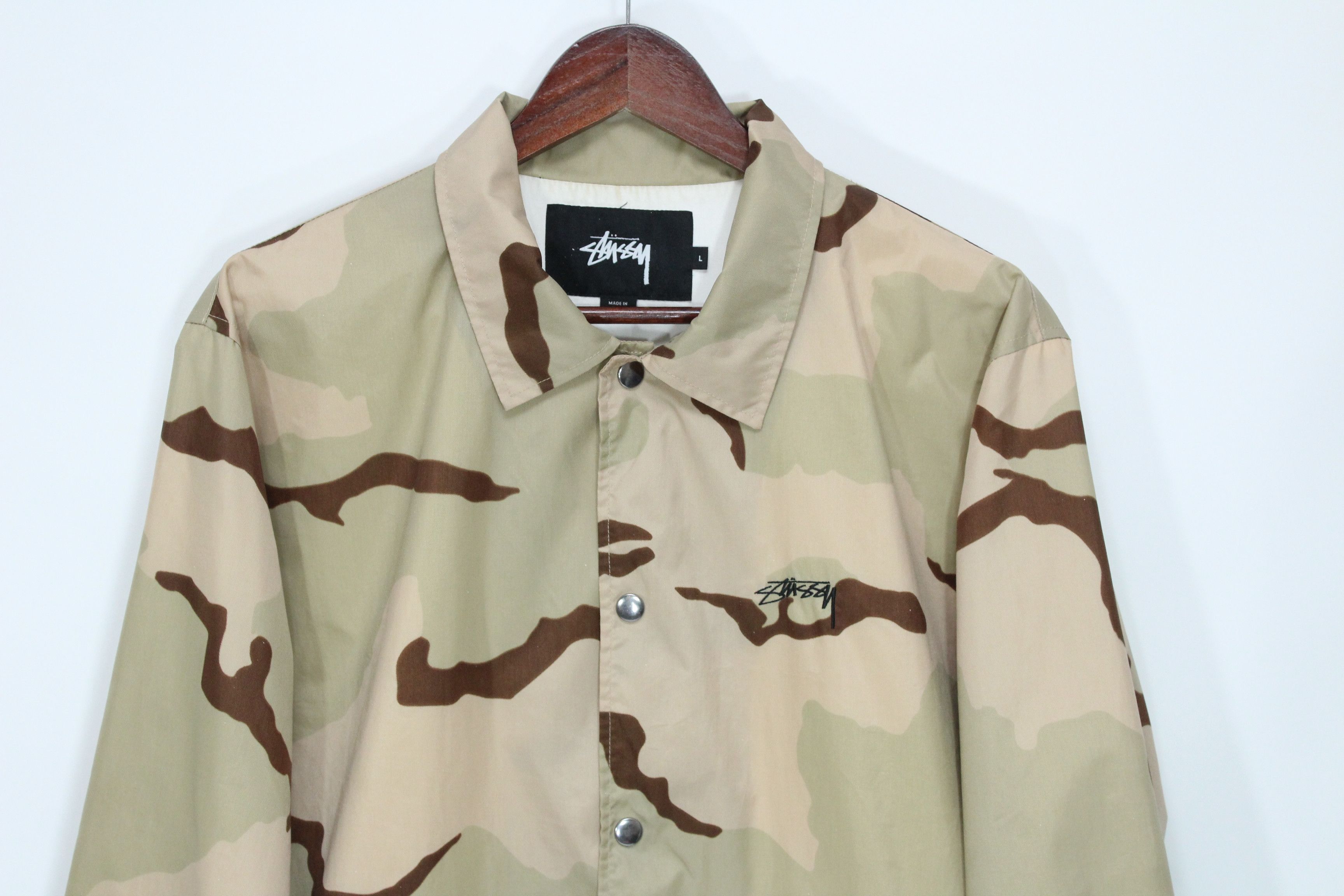Stussy Stussy Coach Jacket Camo Size L Size US L / EU 52-54 / 3 - 2 Thumbnail