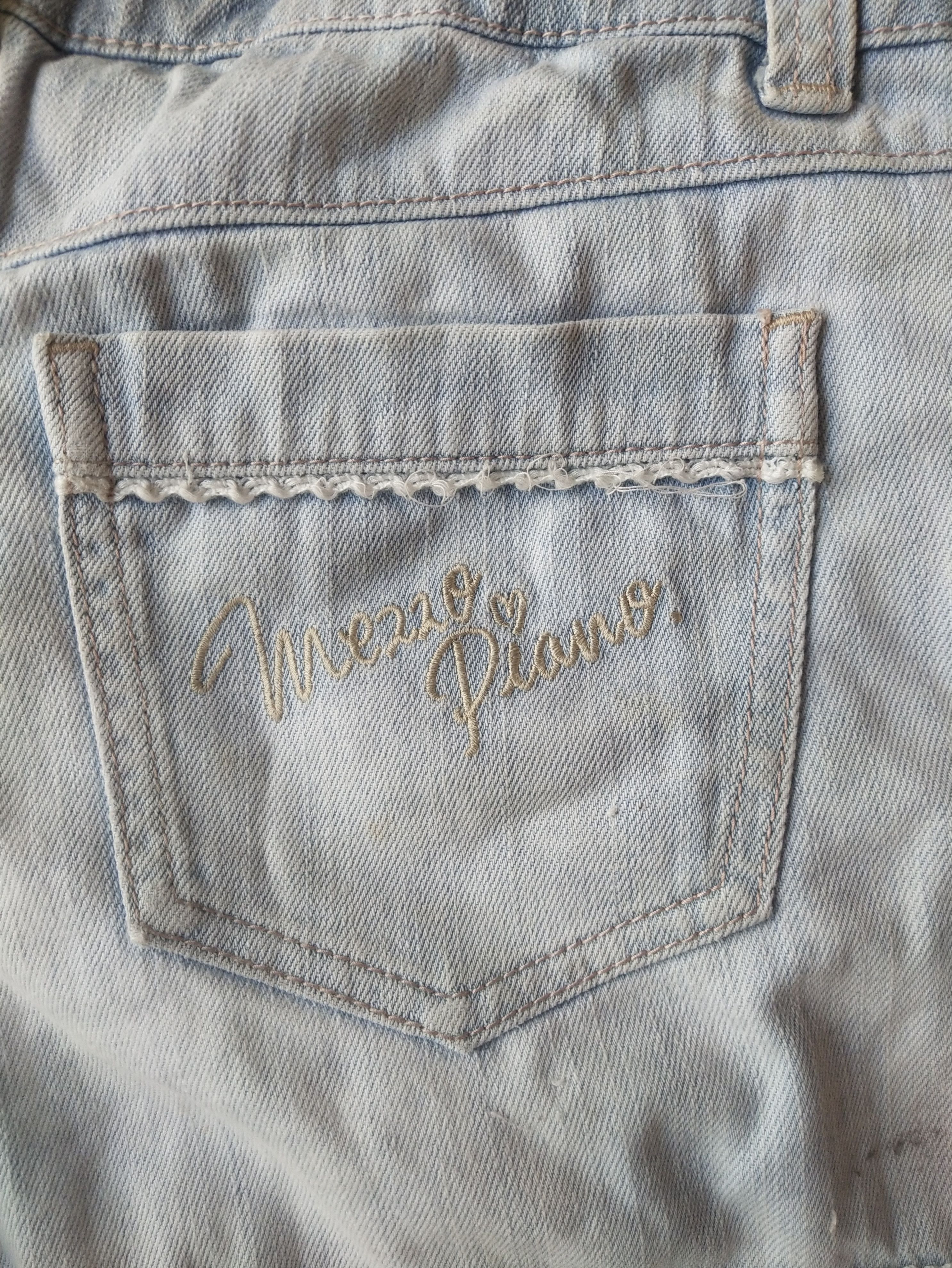 Angel Blue Mezzo Piano Candy Pink Lace Pearl Denim Shorts Size 28" / US 6 / IT 42 - 5 Thumbnail
