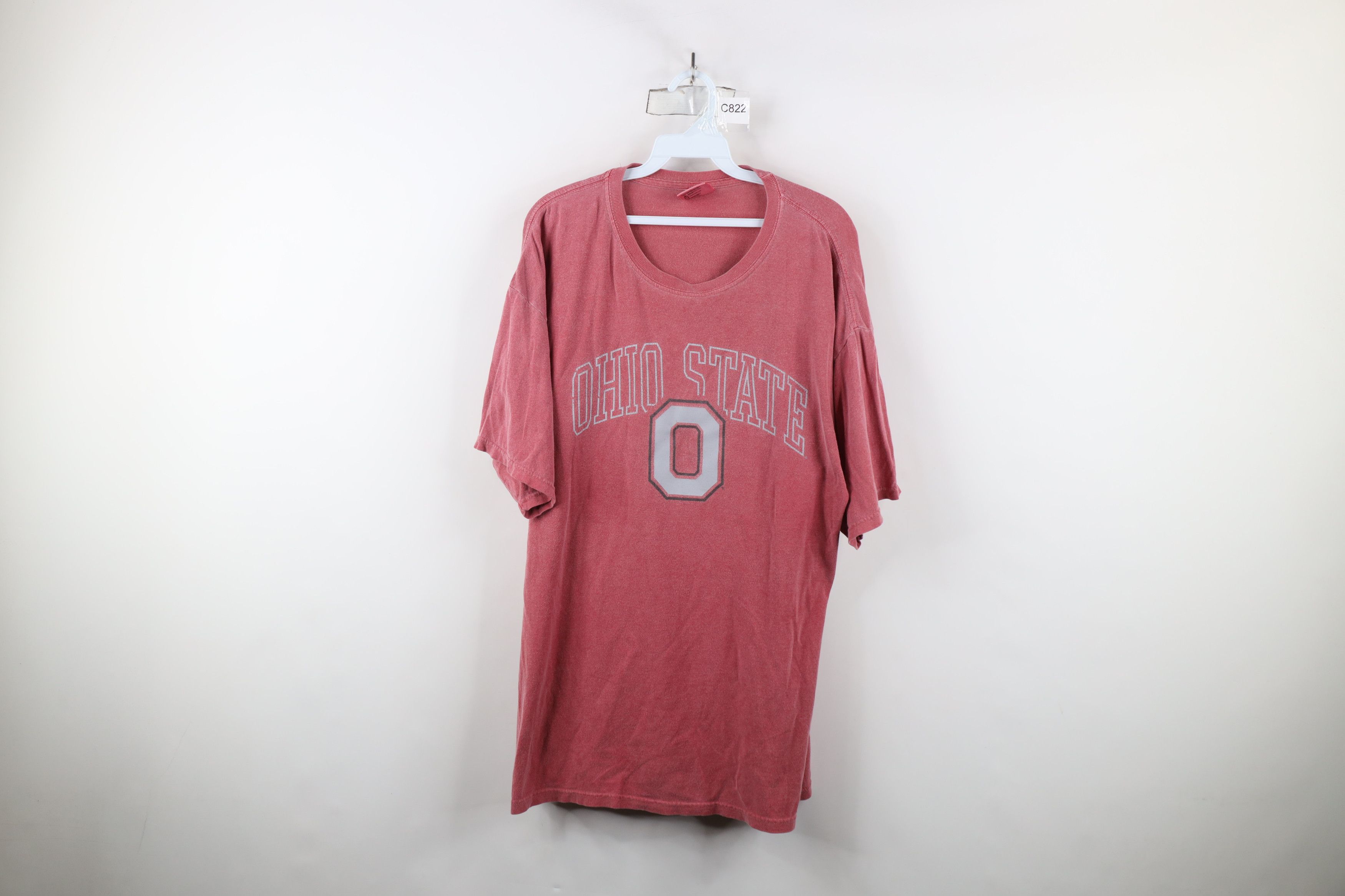 Vintage Vintage 90s Faded Ohio State University Short Sleeve T-Shirt Size US L / EU 52-54 / 3 - 1 Thumbnail