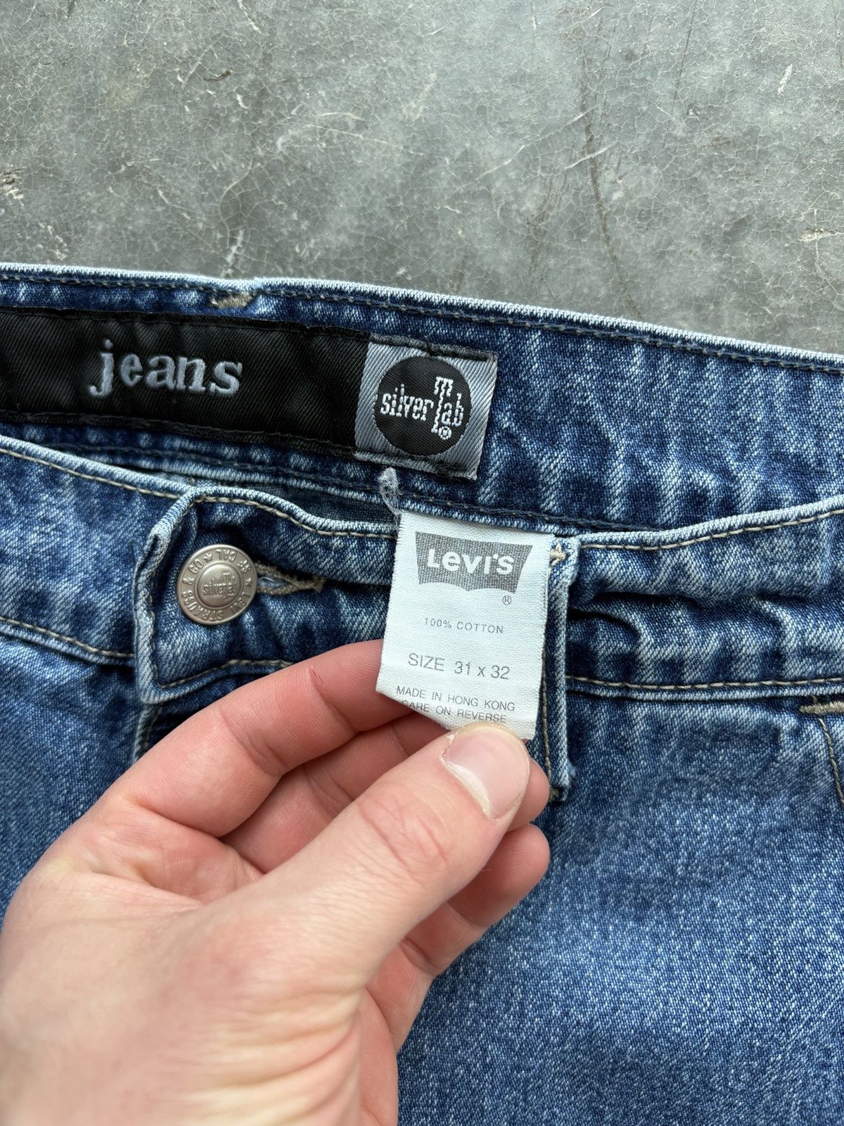 Levi's Vintage 90s Levis Silvertab Cargo Jeans 31x32 Baggy Skater Size US 31 - 3 Thumbnail