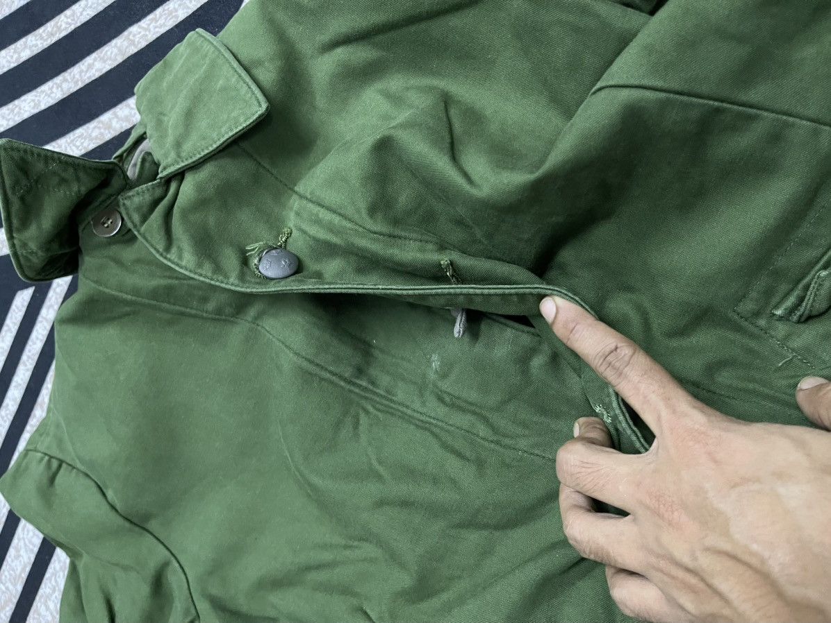 Vintage 70s SWEDISH MILITARY C46 SHIRT BUTTON UP Size US M / EU 48-50 / 2 - 11 Thumbnail