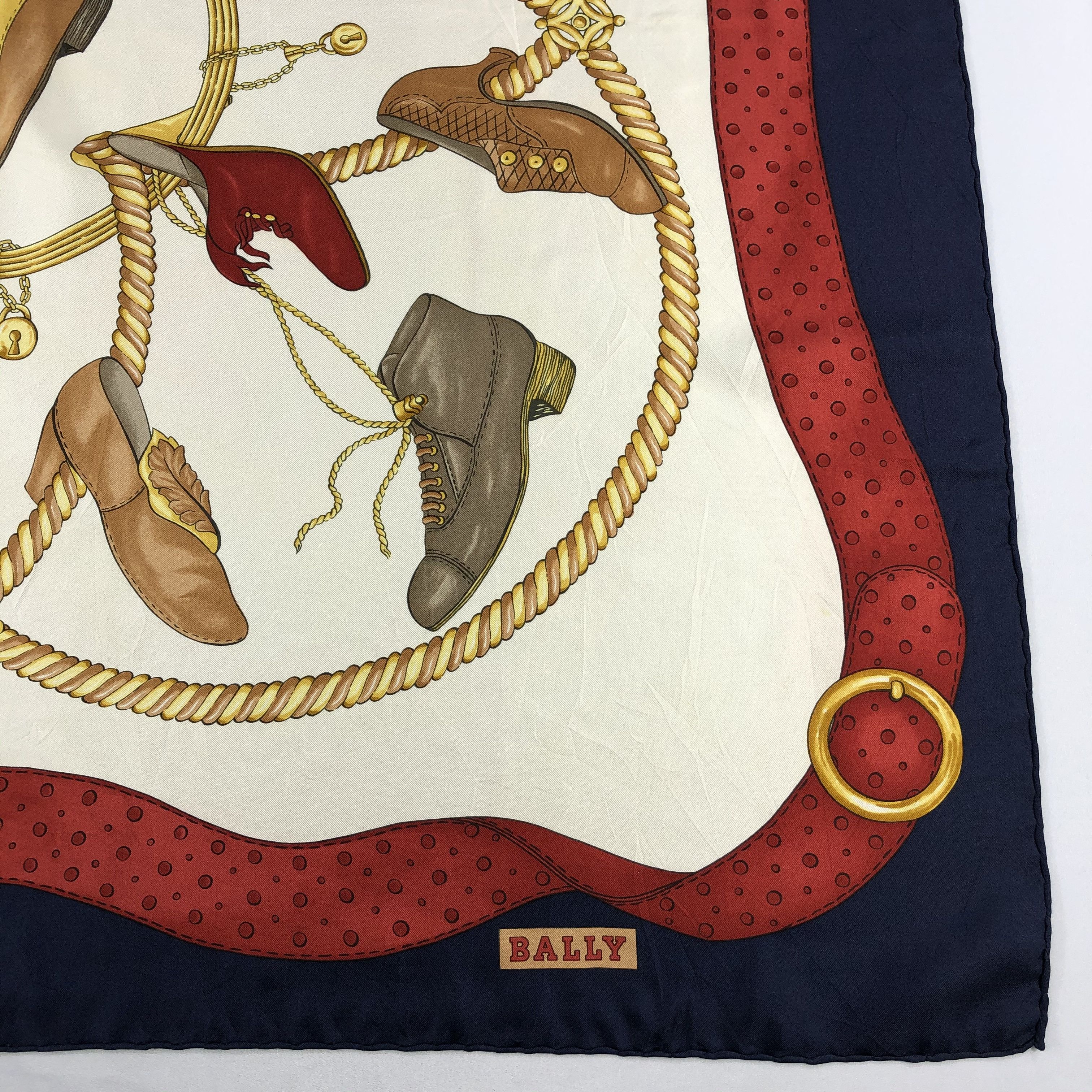 Vintage Vintage Bally Silk Scarf Size ONE SIZE - 4 Thumbnail