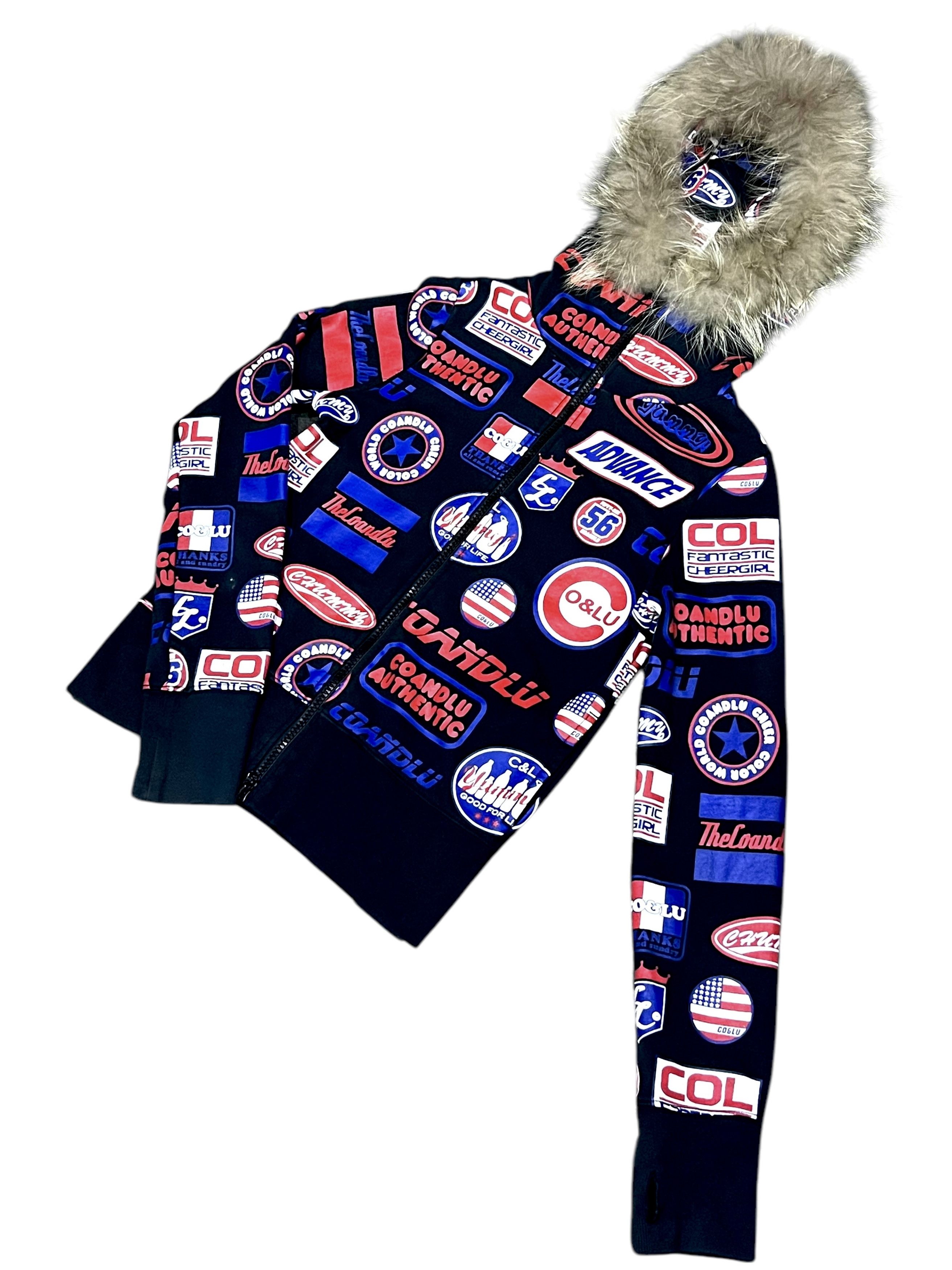 Other DOPE Est. 90’s FANTASTIC CHEERGIRL All Over Print Fur Hoodie Size XS / US 0-2 / IT 36-38 - 8 Thumbnail