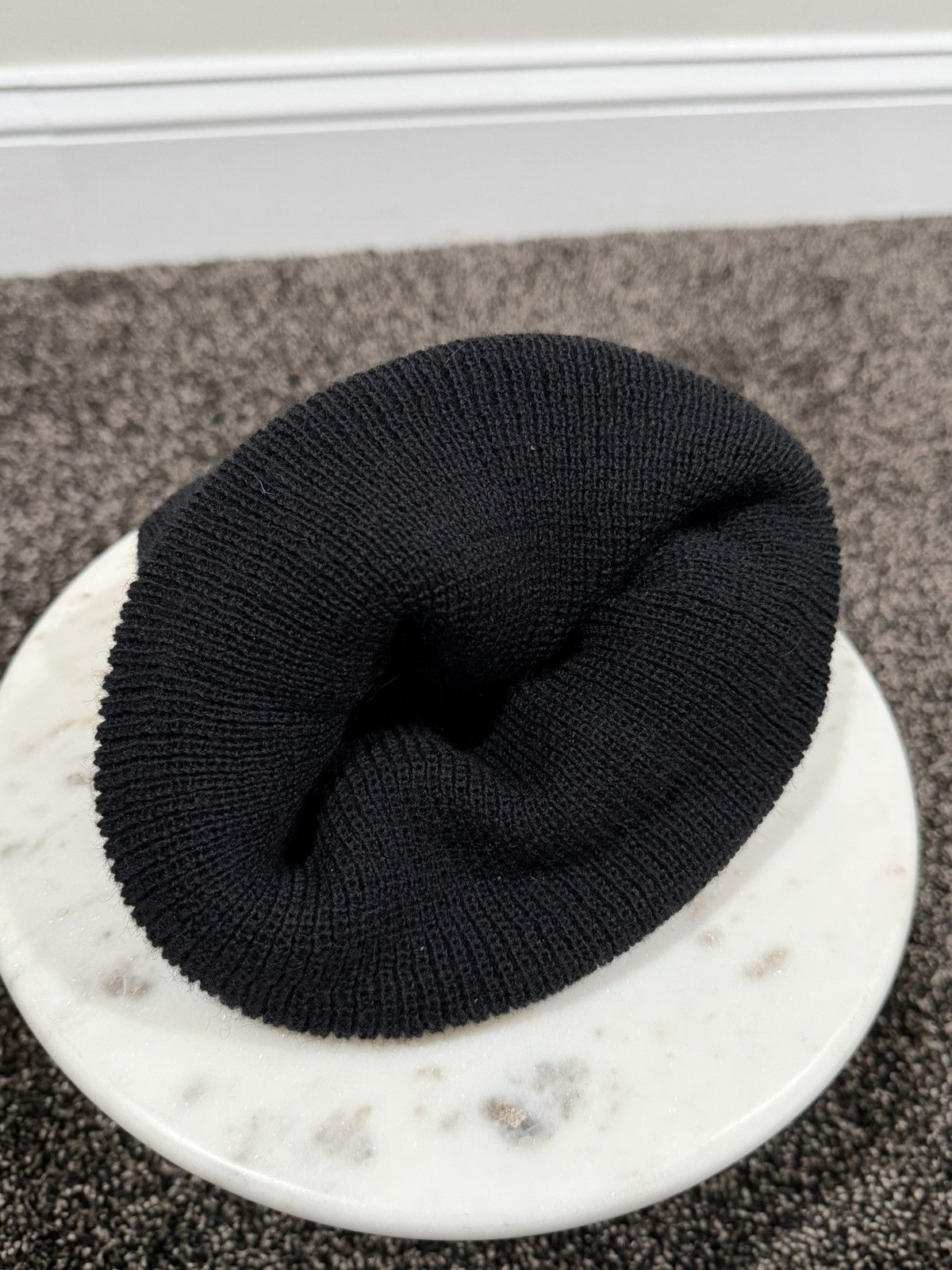 Chrome Hearts Chrome Hearts Horseshoe Logo Black Knit Beanie Hat Size ONE SIZE - 9 Thumbnail