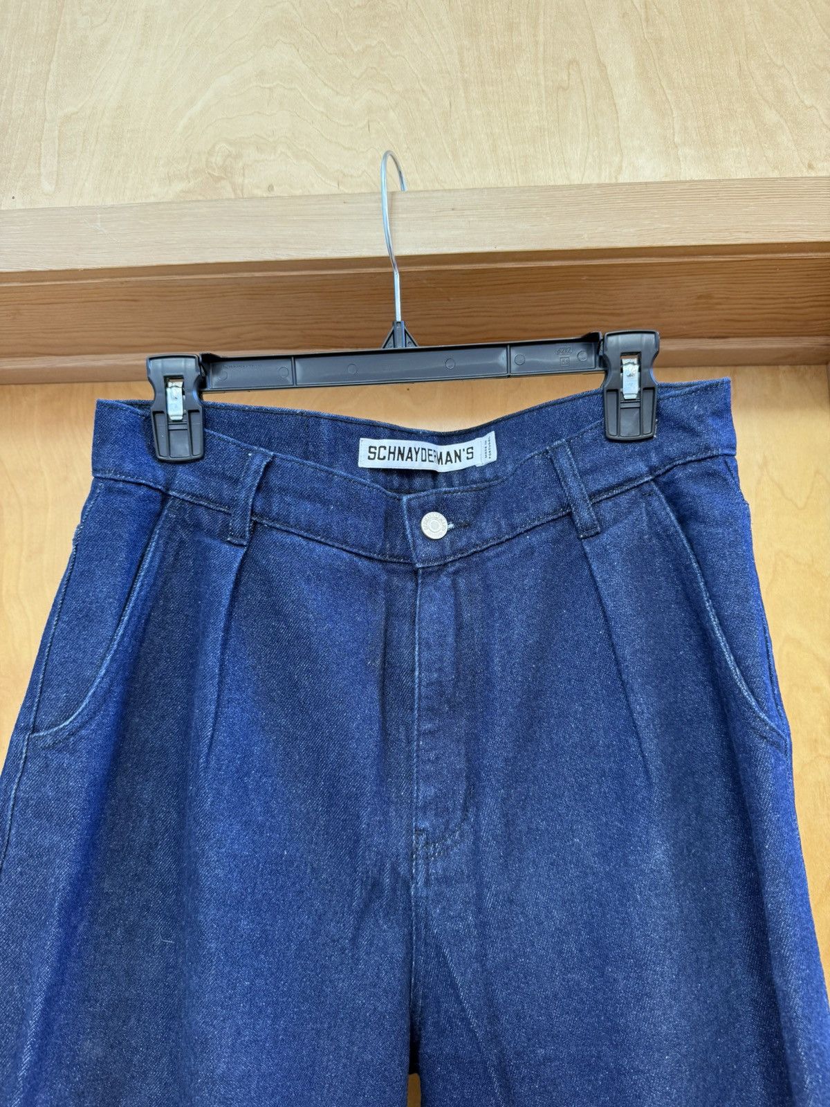 Schnaydermans Pleated Denim Jeans Size US 31 - 2 Thumbnail