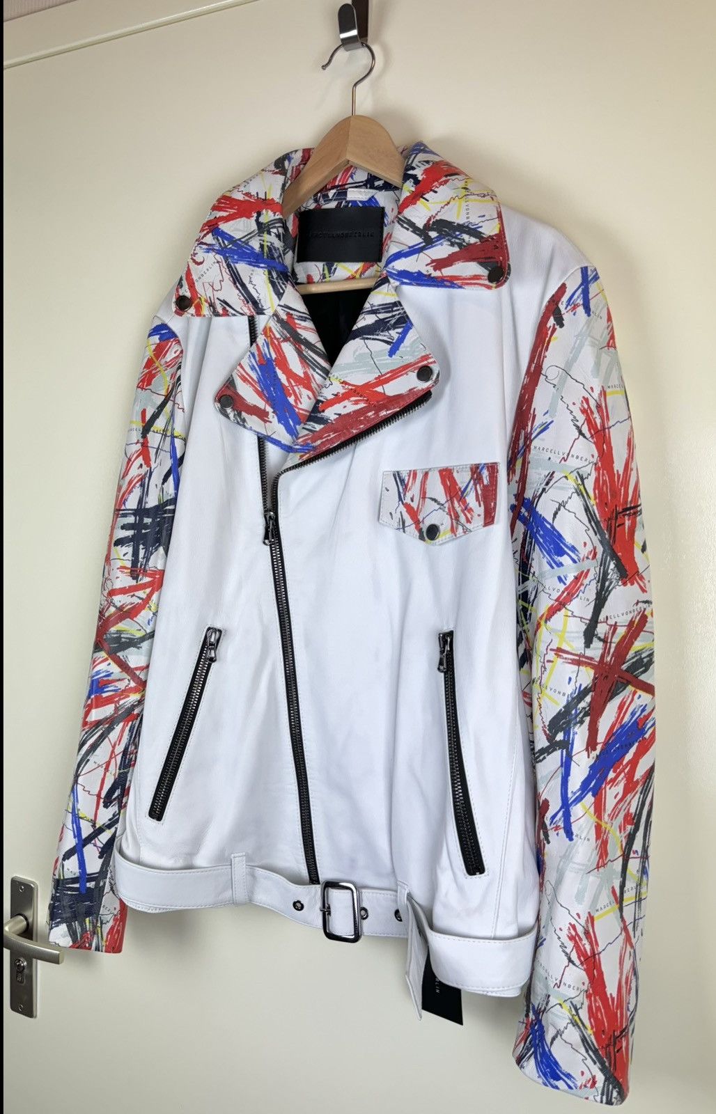 Hysteric Glamour MARCELL VON BERLIN Avant Garde Biker Moto Leather Jacket XL Size US XL / EU 56 / 4 - 3 Thumbnail