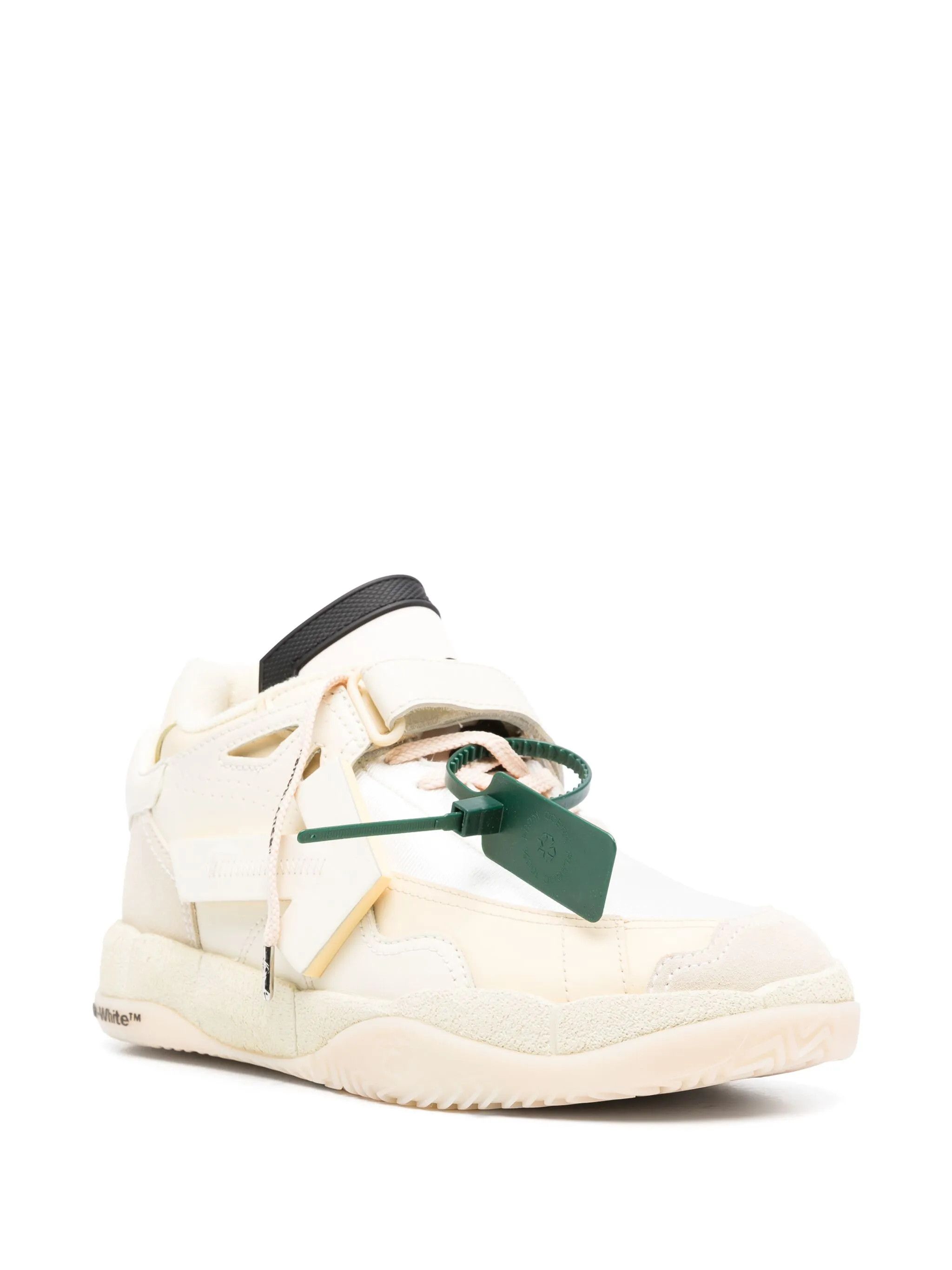 Off-White o1gr1nt0425 Puzzle Couture Low-Top Sneakers in Off White Size US 6 / EU 39 - 2 Thumbnail