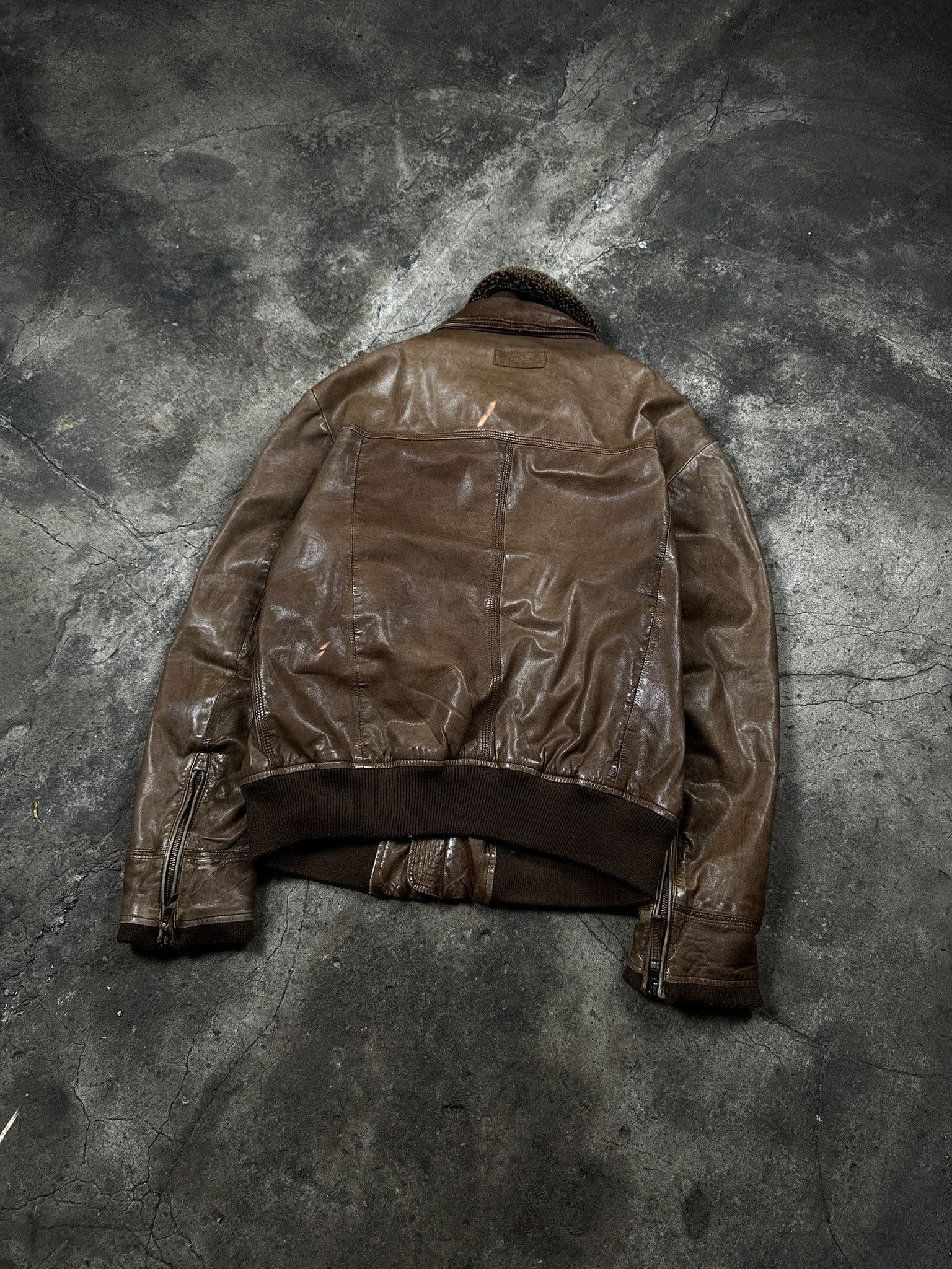 Marlboro Vintage Marlboro Flyers Leather Jacket Military Size US XXL / EU 58 / 5 - 3 Thumbnail