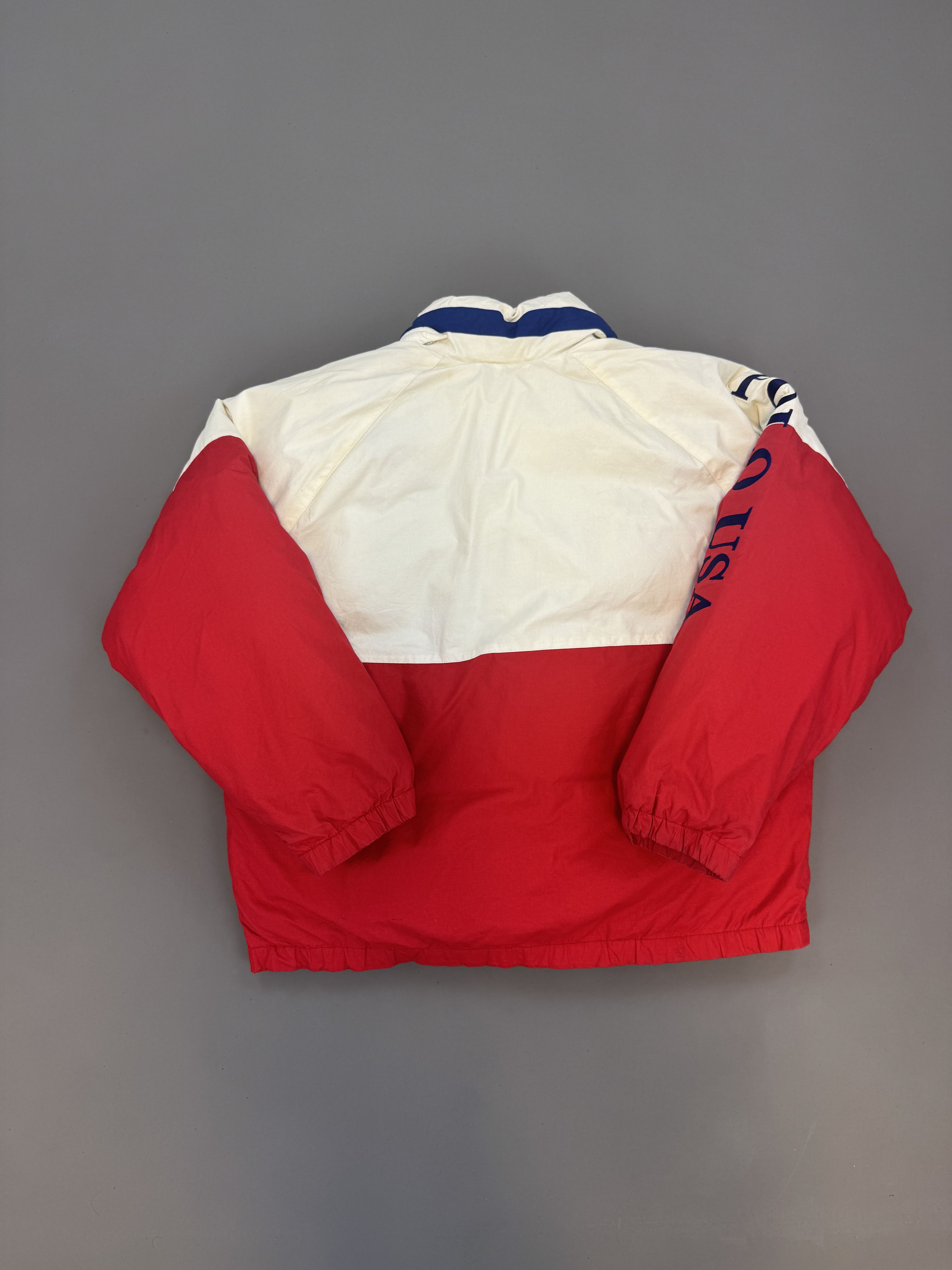 Ralph Lauren Vintage Ralph Lauren Red & White Puffer Jacket Size US L / EU 52-54 / 3 - 2 Thumbnail