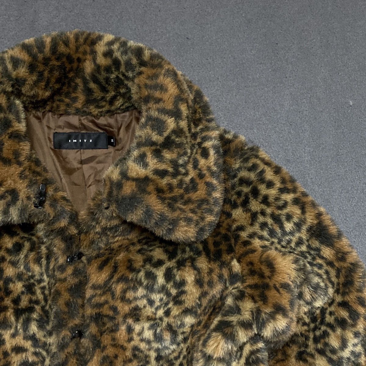 Vintage Faux fur leopard avant garde short coat Size S / US 4 / IT 40 - 2 Thumbnail