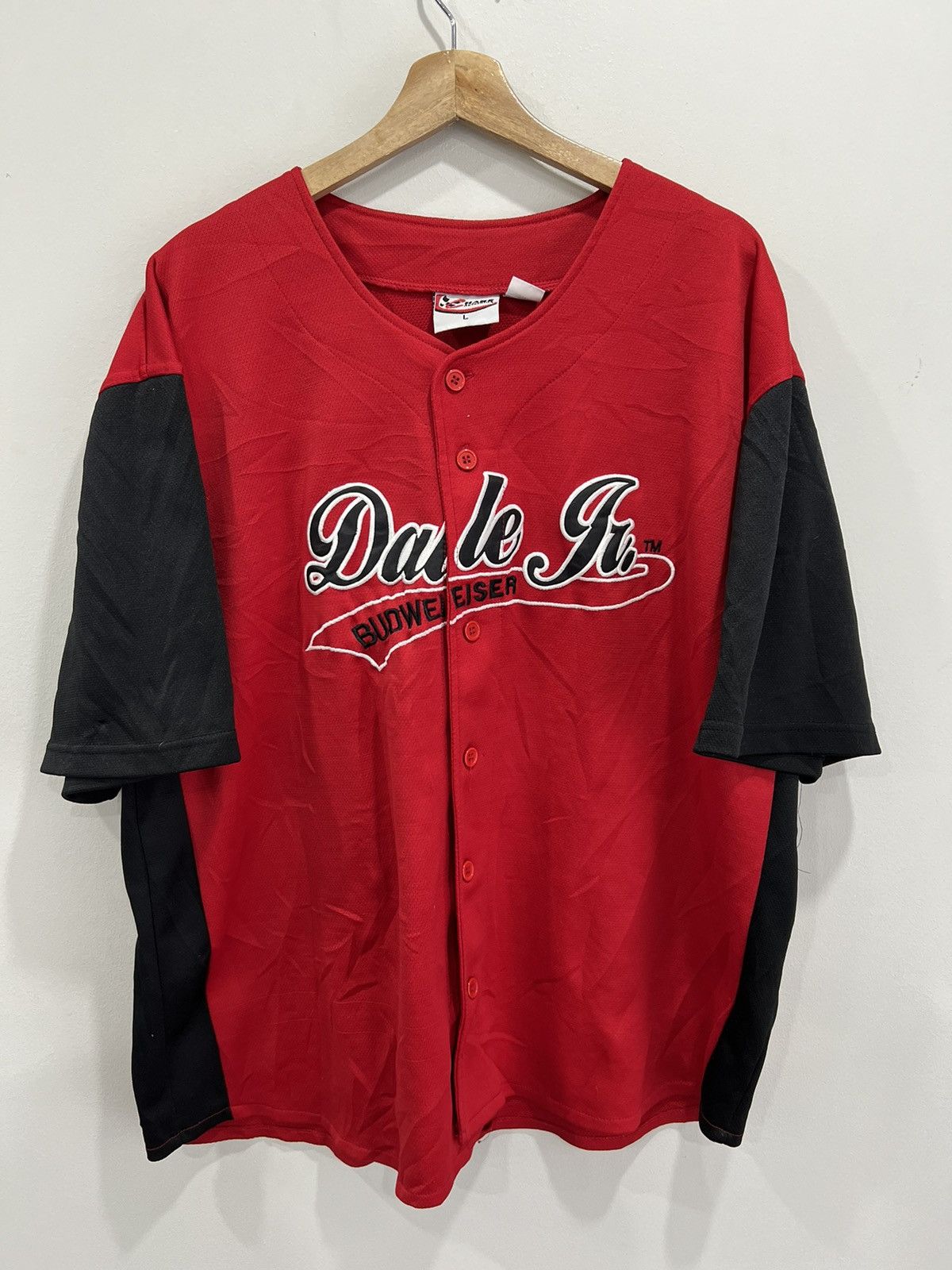 Vintage Vintage Dale Jr baseball jersey budwesier racing Size US L / EU 52-54 / 3 - 1 Thumbnail
