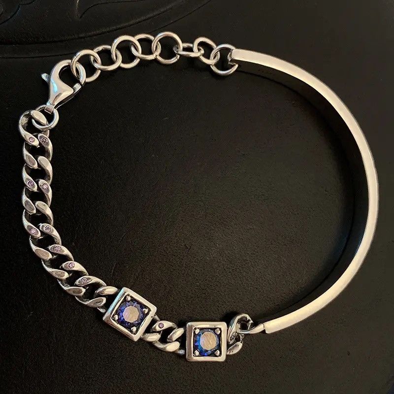 Jewelry Elegant Blue Zircons Bracelet Size ONE SIZE - 1 Thumbnail
