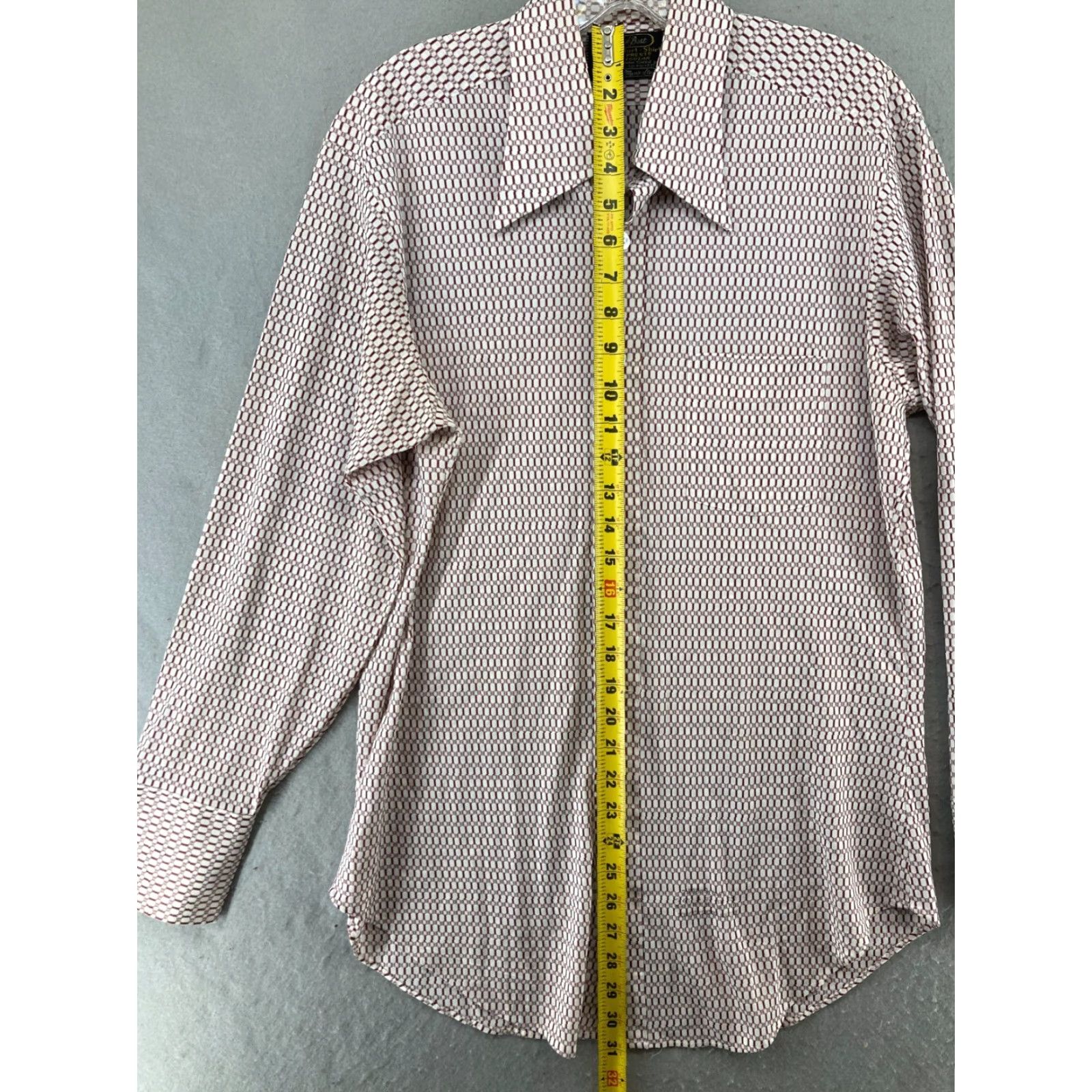 Sears Best Sears Mens Shirt Vintage 1970s Burgundy Red Polyester Button-Front Long Sleeve L Casual Disco Mens Size US L / EU 52-54 / 3 - 3 Thumbnail