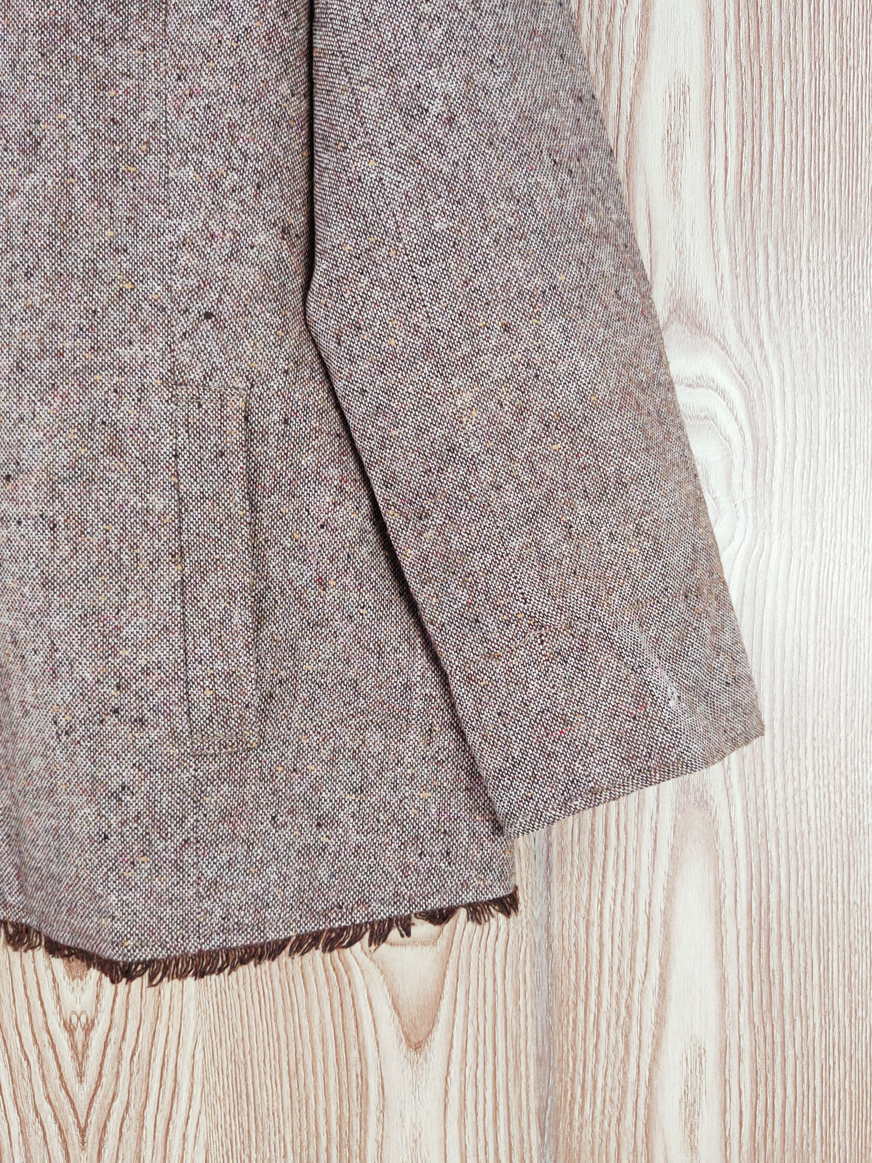 Japanese Brand × Vintage Retro Design by Noble Eve Collection Brown Wool Jackets Size L / US 10 / IT 46 - 6 Thumbnail