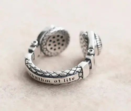 Jewelry × Vintage Headphones Ring Skater Rap Retro Graffiti 2000s Hip Hop Def Size ONE SIZE - 4 Thumbnail