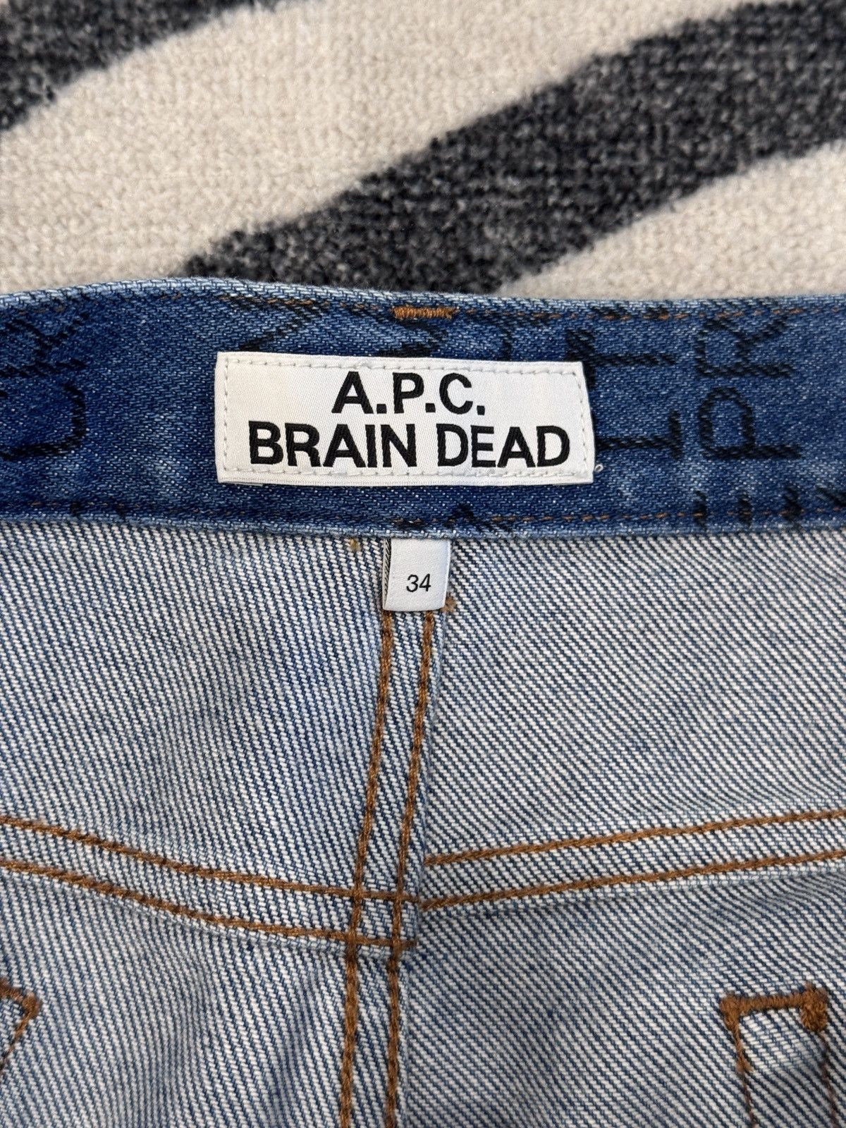 A.P.C. × Brain Dead A.P.C. Brain Dead Printed Washed Jeans Size 34 Size US 34 / EU 50 - 8 Thumbnail