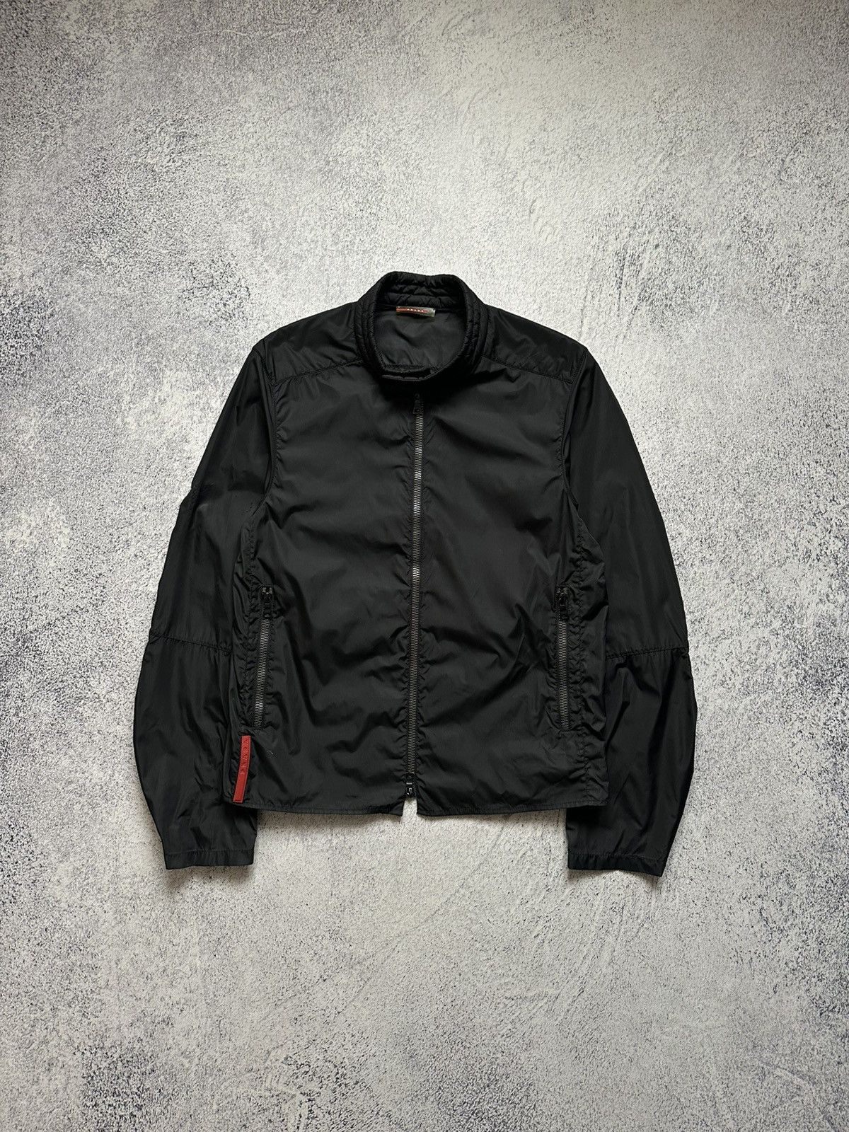 Prada Vintage Prada S/S99 Nylon Biker Short Jacket Size US M / EU 48-50 / 2 - 1 Thumbnail