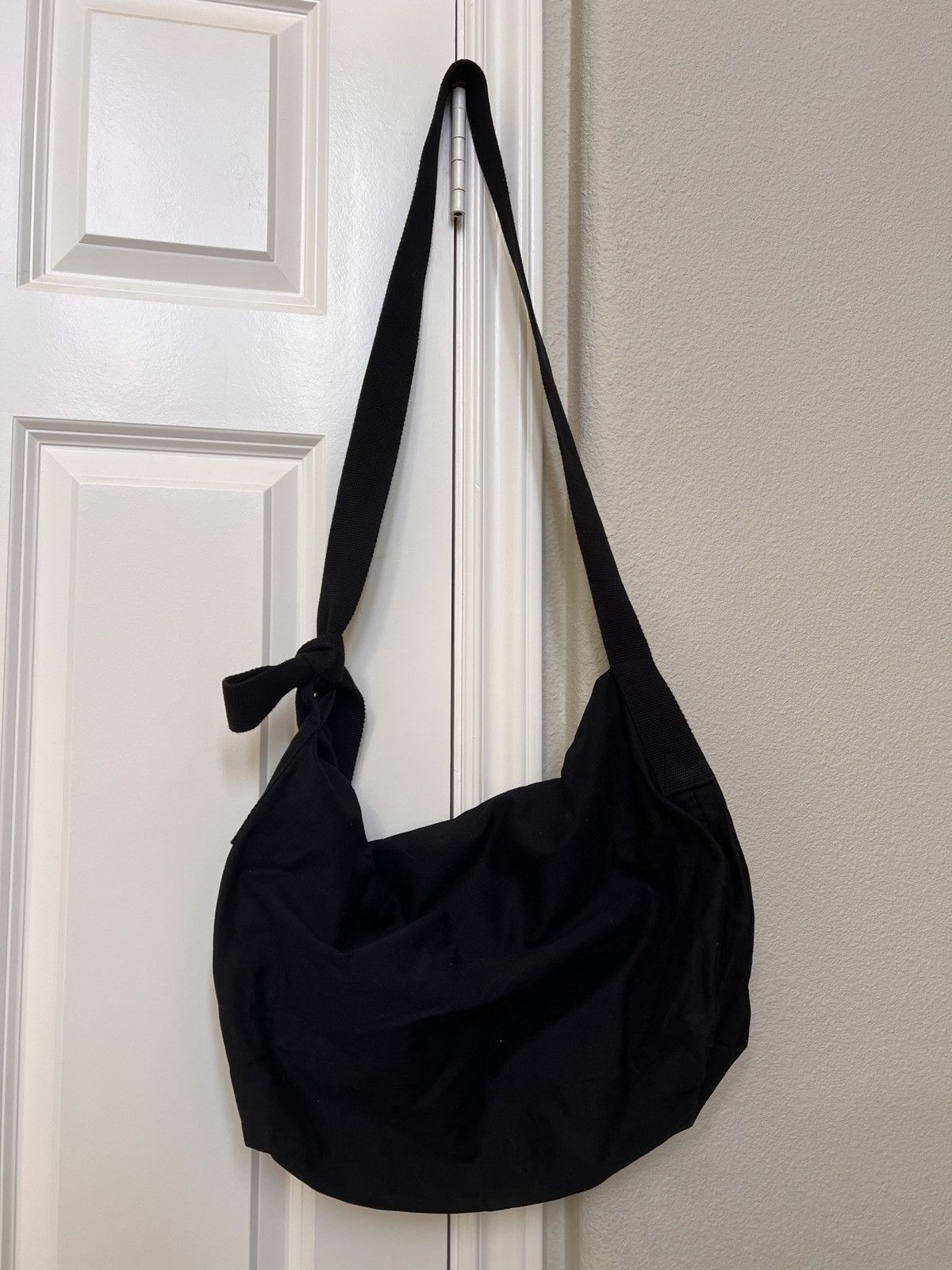 Ziggy Chen Black Cotton logo shoulder tote with brown logo Size ONE SIZE - 2 Thumbnail