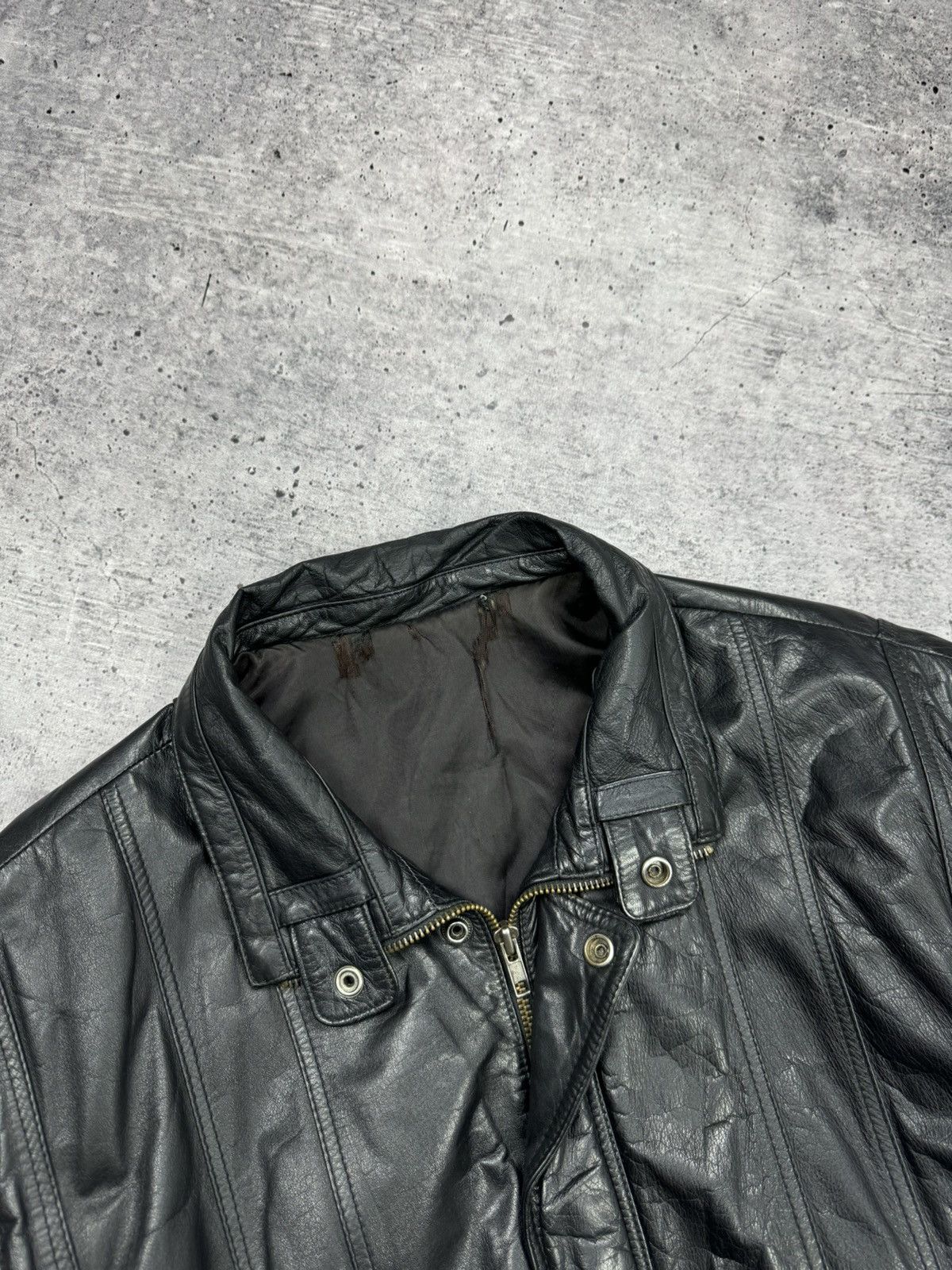 Genuine Leather Vintage Aviator Top Gun Genuine Leather Bomber Jacket - Vest Size US M / EU 48-50 / 2 - 12 Thumbnail