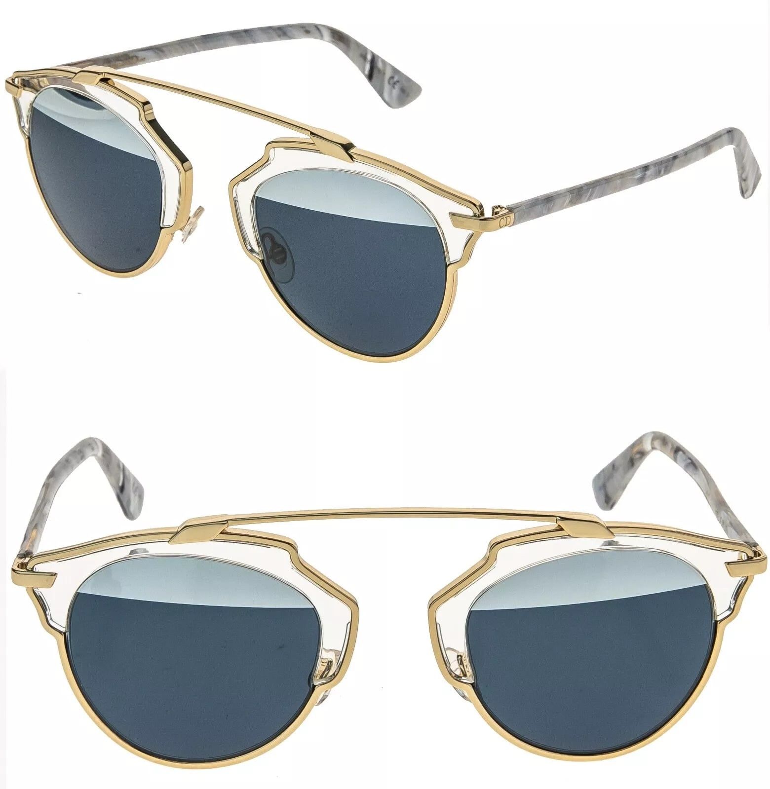 Christian Dior Monsieur CHRISTIAN DIOR SOREAL Gold Marble Blue DIORSOREAL So Real Size ONE SIZE - 1 Thumbnail