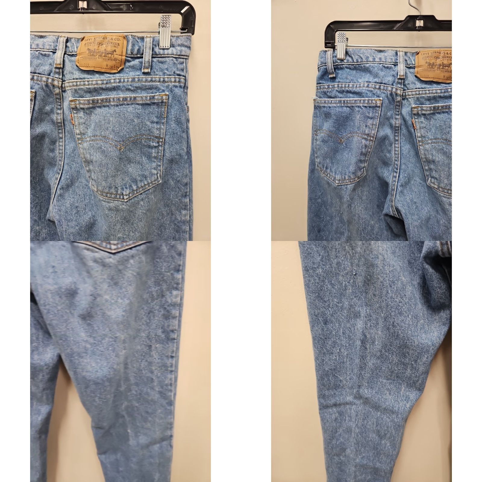 Levi's VINTAGE Levi's 509 Jeans Shirt? Blue Denim 30x34 VTG Boot Cut Mens - Levi'S 509 Logo Denim Straight Size US 30 / EU 46 - 9 Thumbnail