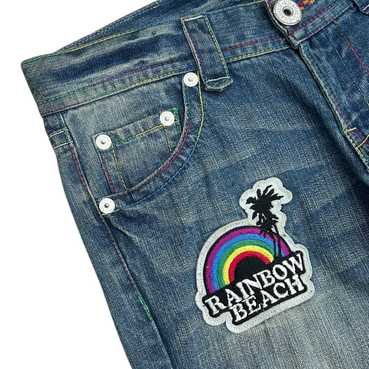 Japanese Brand Y2k Blue Moon Blue Jeans Art Jeans Size US 32 / EU 48 - 5 Thumbnail