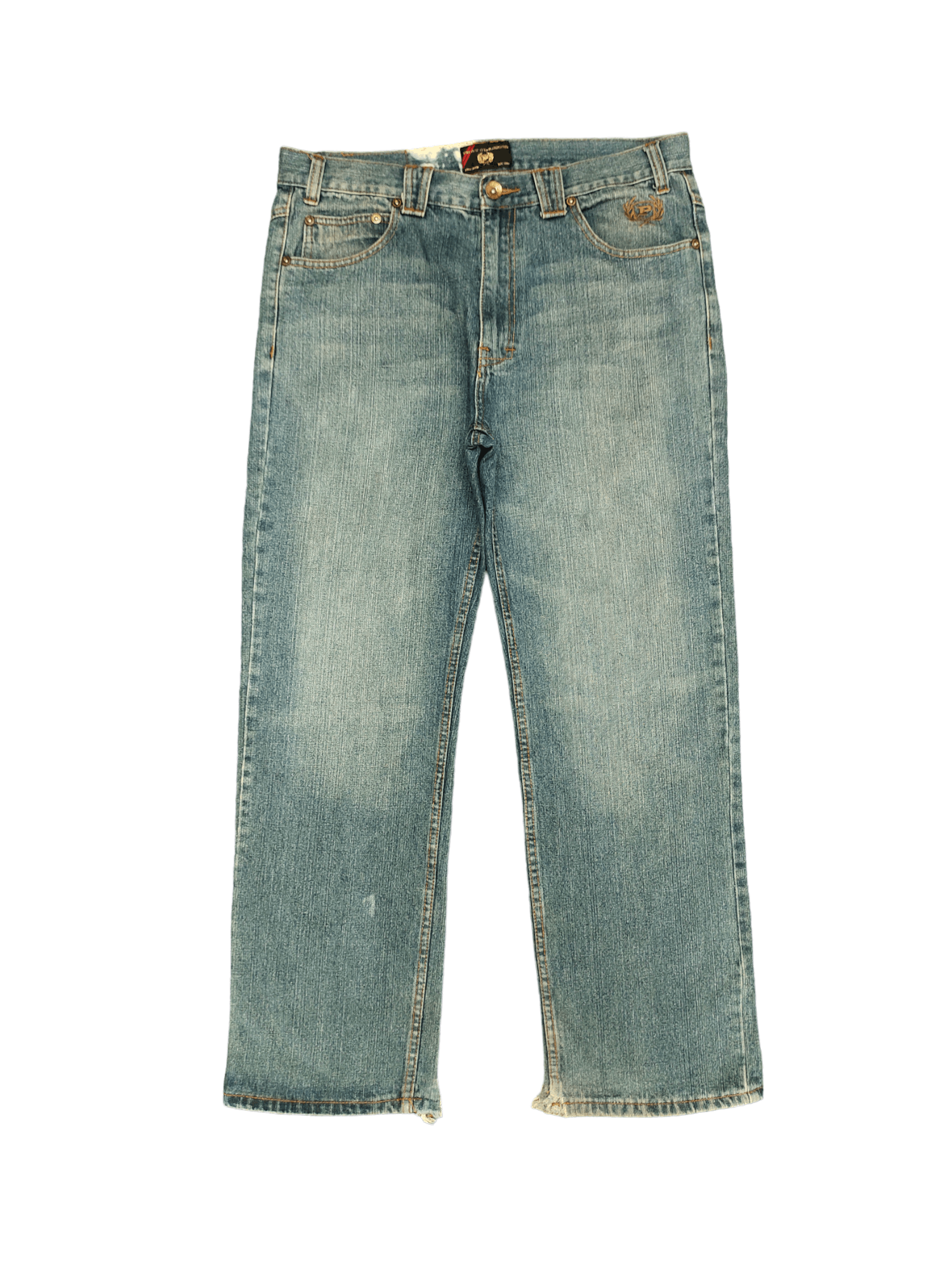 Phat Farm Baggy Jeans Phat Farm Distressed Wide Leg Denim Y2k Jnco Size US 37 - 9 Thumbnail