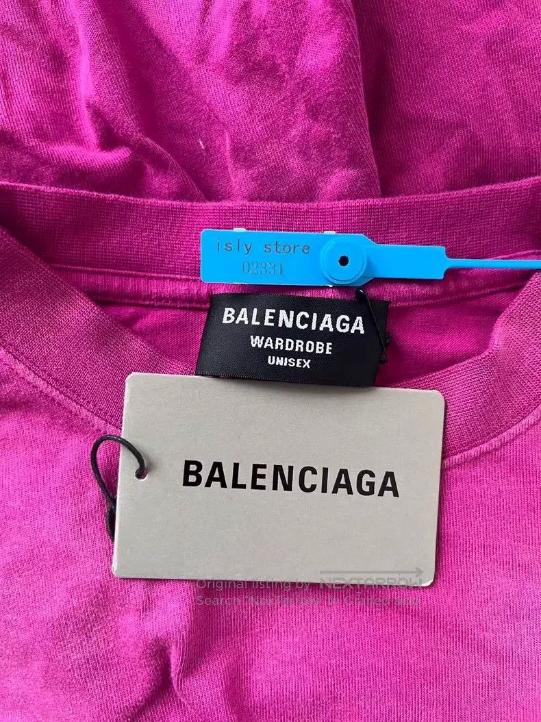 Balenciaga Balenciaga Casual logo printed short sleeve raglan T-shirt Size XS / US 0-2 / IT 36-38 - 5 Thumbnail