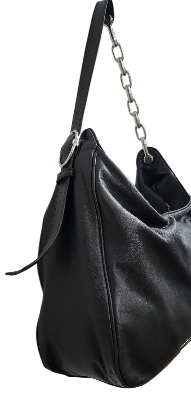 Marc Jacobs MARC JACOBS THE TEMPO LEATHER HOBO SHOULDER BAG BLACK Size ONE SIZE - 8 Thumbnail
