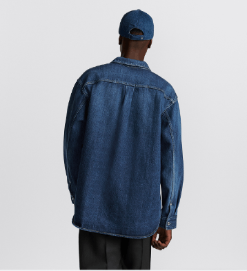 Dior o1w1db10625 Christian Dior Couture Overshirt in Blue Size US L / EU 52-54 / 3 - 7 Thumbnail
