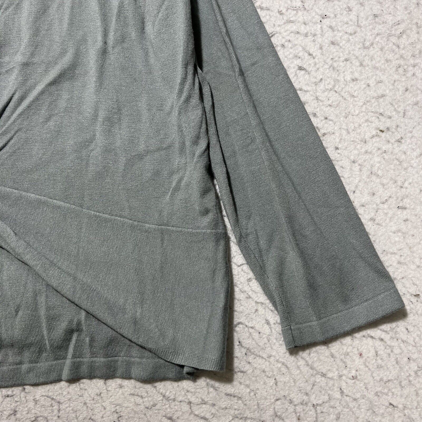 Other Talbots Long Sleeve Layered Wrap Sweater Tie Front Gray Size XL / US 12-14 / IT 48-50 - 7 Thumbnail