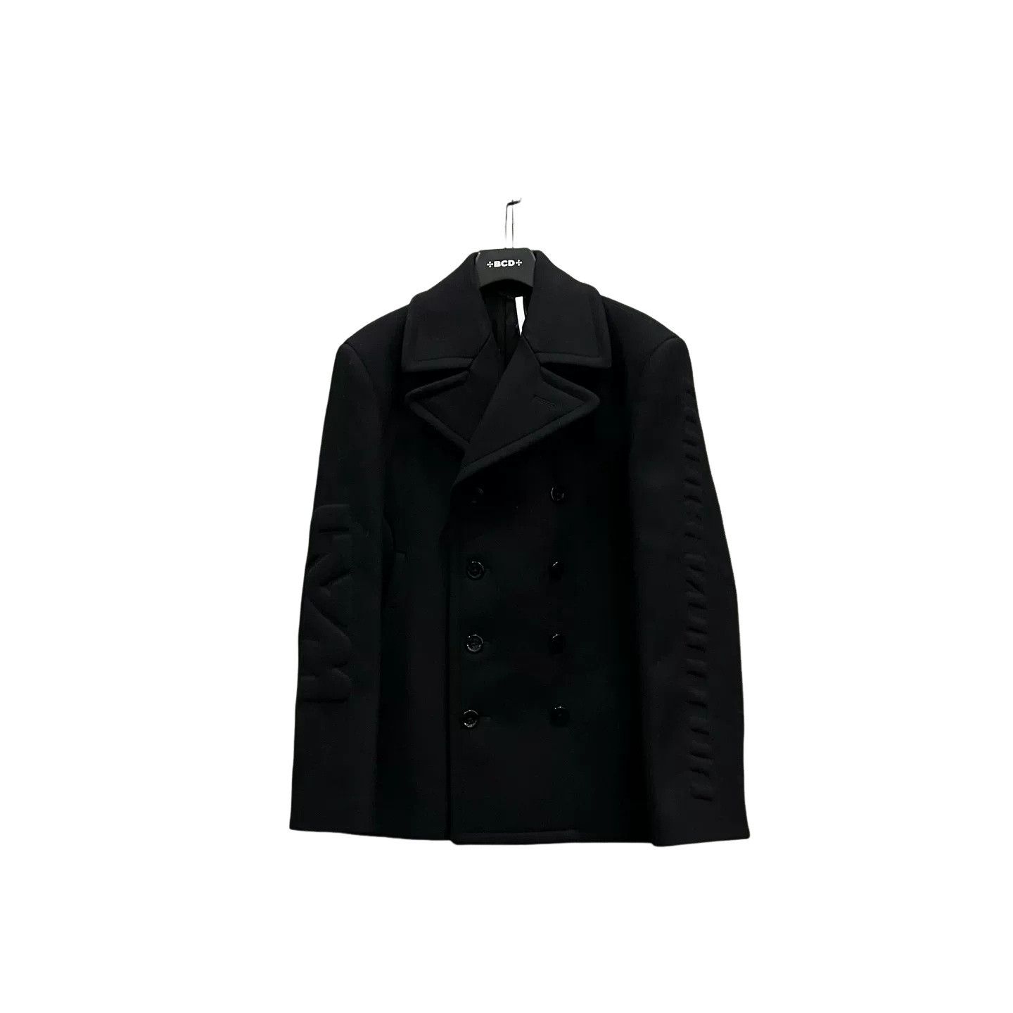 Louis Vuitton Louis Vuitton Embossed Logo Double Breasted Peacoat 46 Size US S / EU 44-46 / 1 - 1 Thumbnail