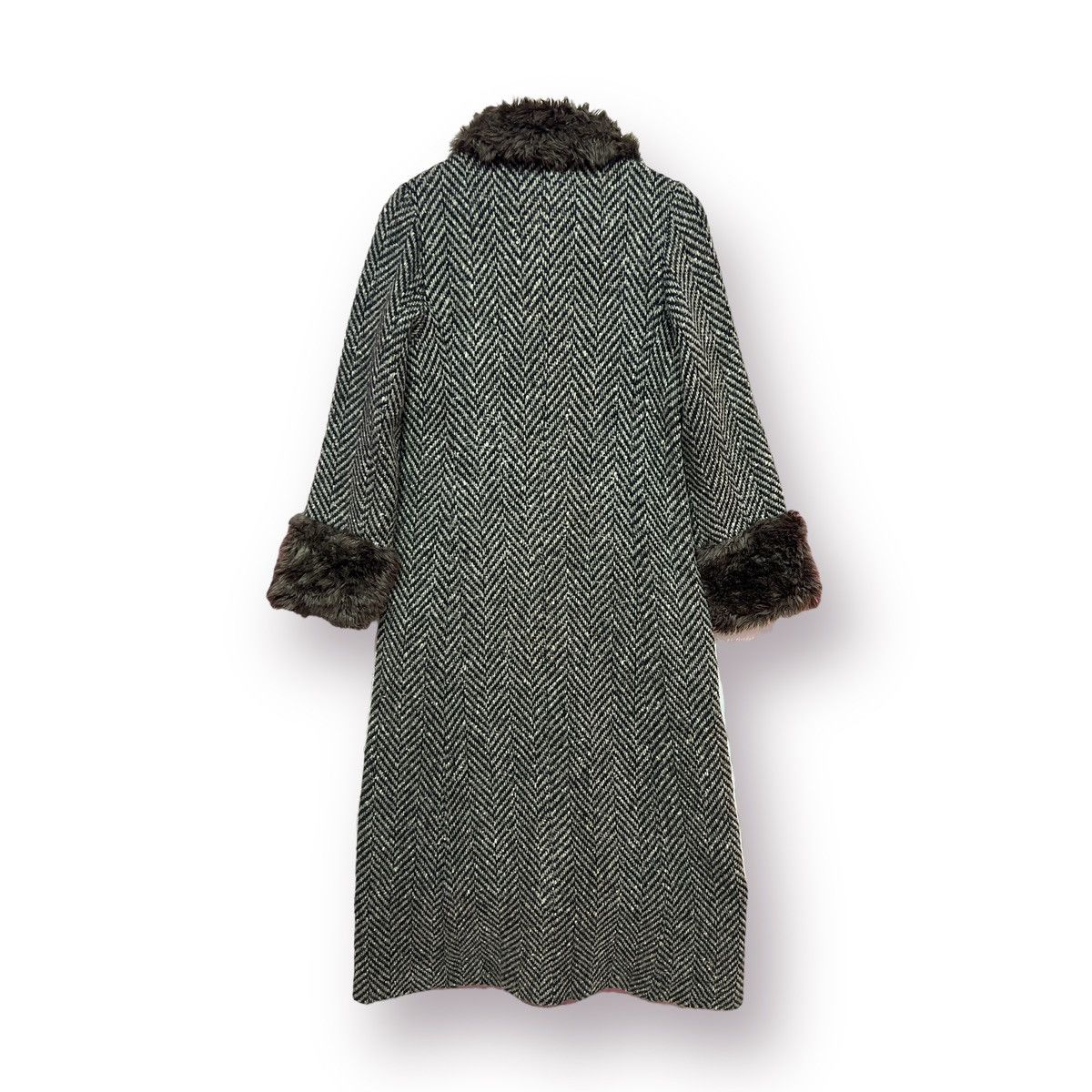 Japanese Brand Exclusive Clutch flare cloak fur harringbone jacket Size S / US 4 / IT 40 - 12 Thumbnail