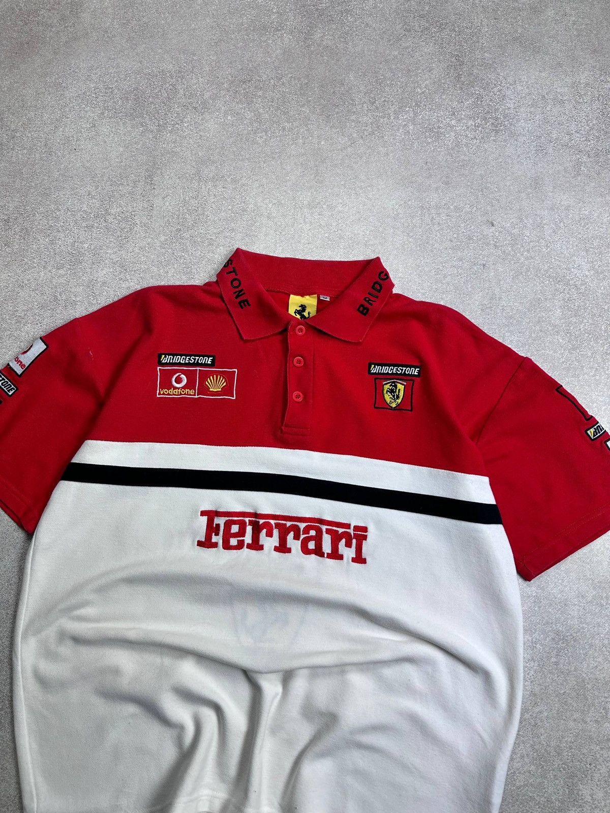 Ferrari Vintage 90s Ferarri F-1 Racing Polo Shirt M Size US M / EU 48-50 / 2 - 2 Thumbnail