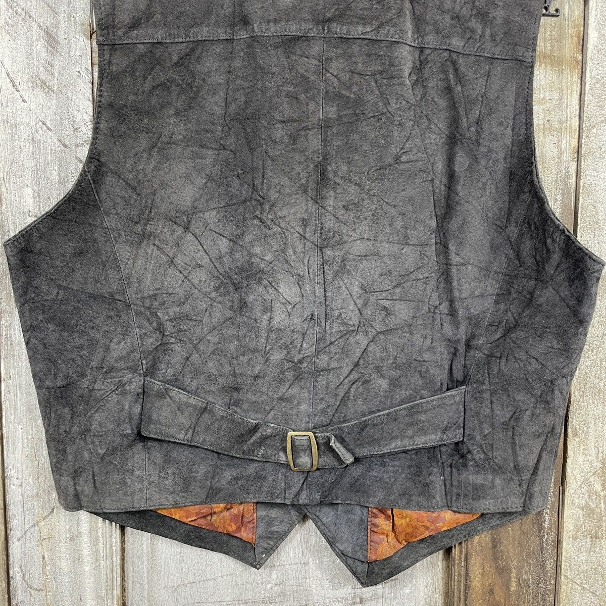 Leather Vintage Italian Designers Vest Leather Jacket Size US M / EU 48-50 / 2 - 5 Thumbnail