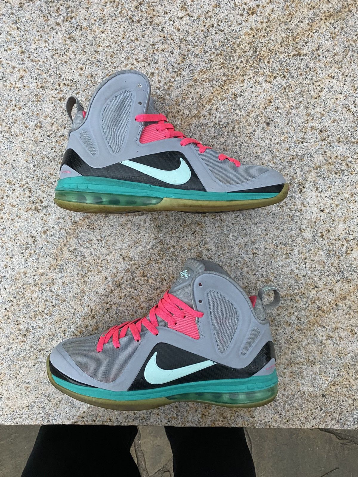 Nike Nike Lebron 9 Elite South Beach Gry 516958-001 Men SZ 10 Size US 10 / EU 43 - 1 Thumbnail