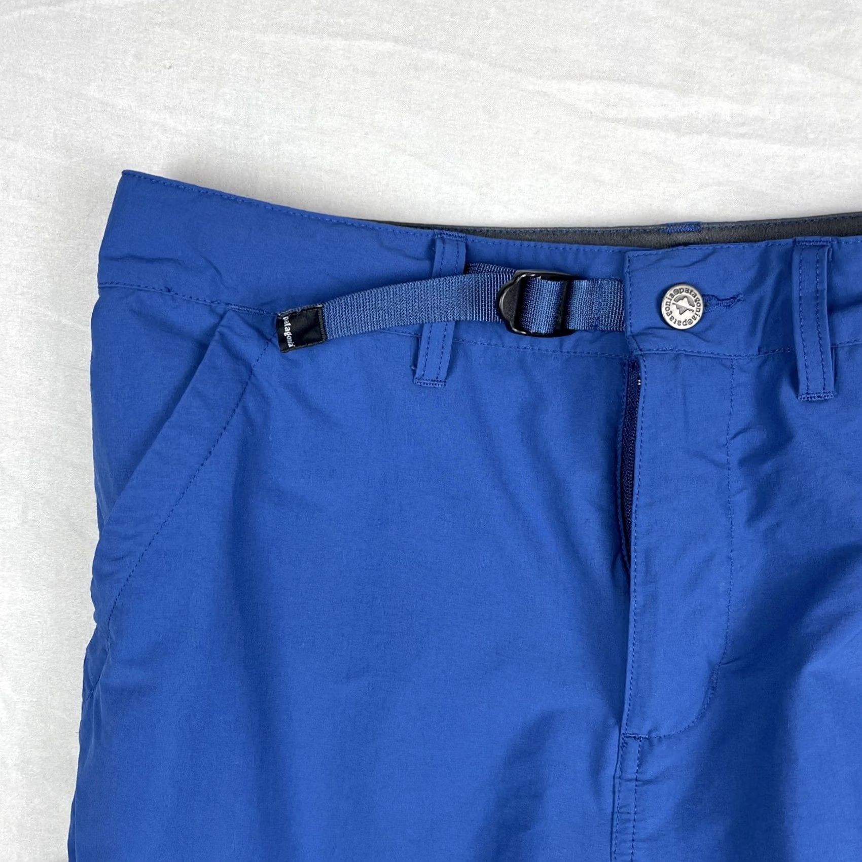 Patagonia Patagonia Shorts Mens 34 Stonycroft Zip Fly Belted Outdoor Worn Wear Adult Blue Size US 34 / EU 50 - 2 Thumbnail