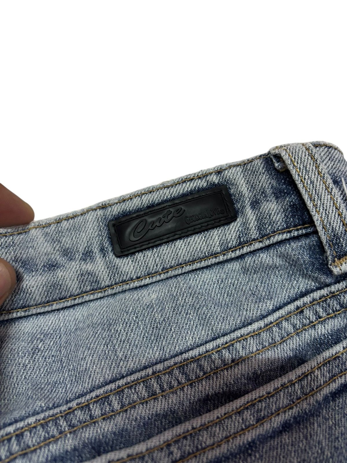 Japanese Brand Vtg Y2k Japan Georgia Love Flared Jeans Size US 28 / EU 44 - 6 Thumbnail