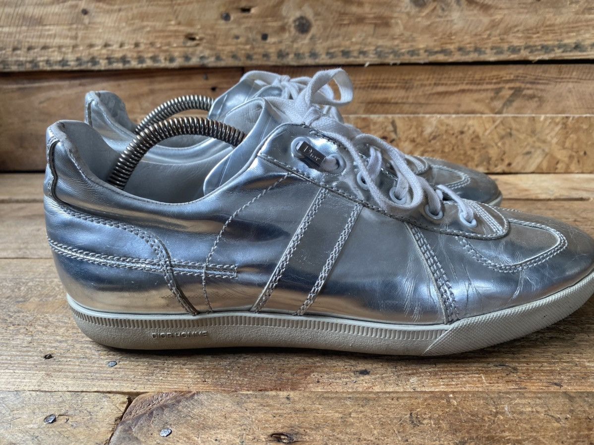 Designer × Dior × Hedi Slimane Dior homme B01 X hedi slimane silver low-top sneakers sz 40 Size US 7 / EU 40 - 7 Thumbnail
