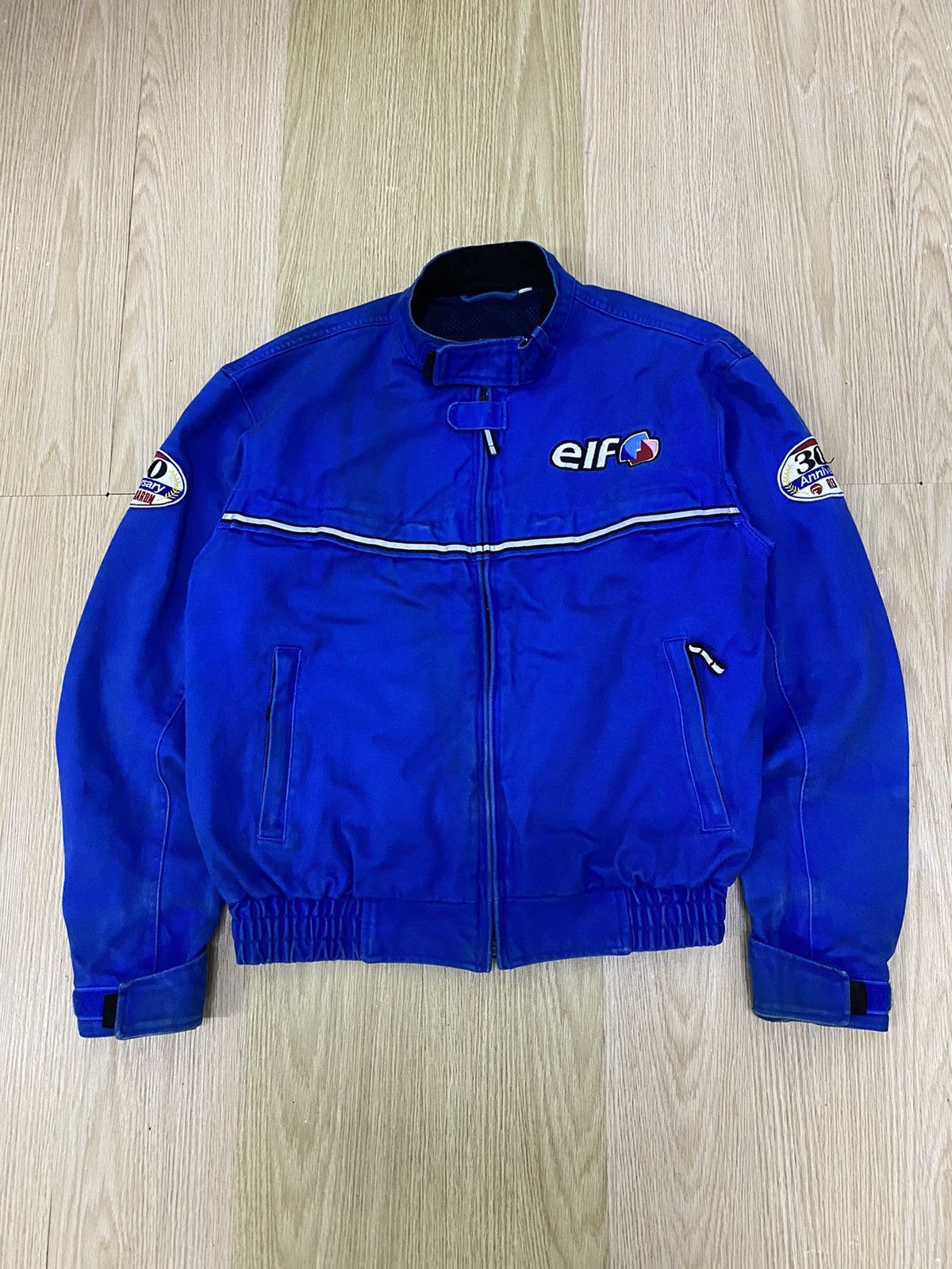 エルフ elf RED BARON レーシングジャケット 300周年記念 青 エルフ elf RED BARON レーシングジャケット 300周年記念 青