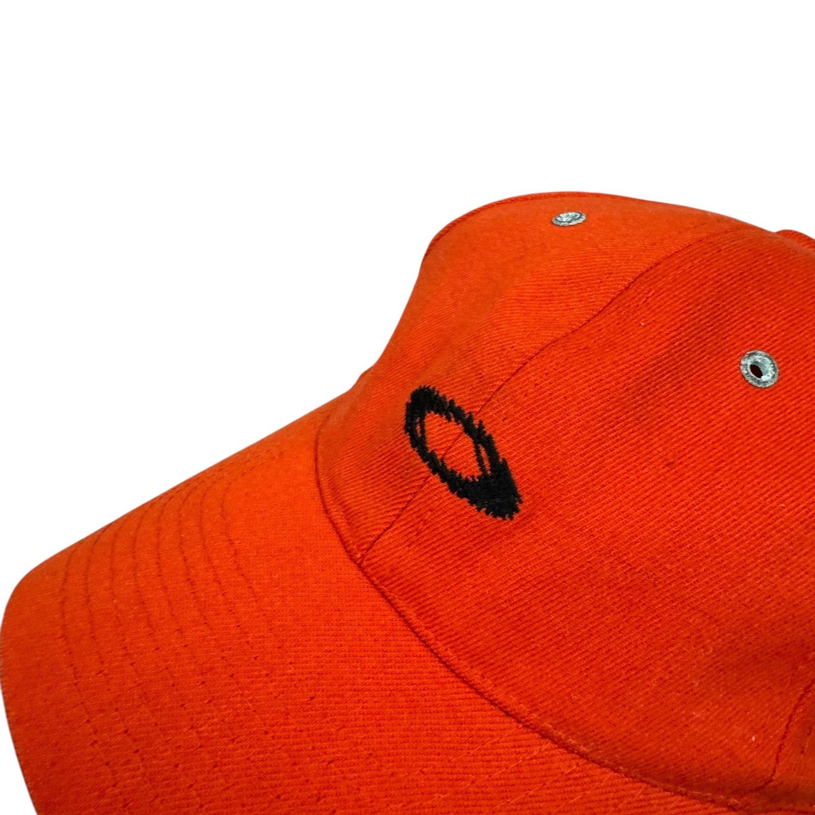 Oakley Oakley Tincan Men Orange Black Logo Eyelets Baseball Hat Cap Size ONE SIZE - 4 Thumbnail