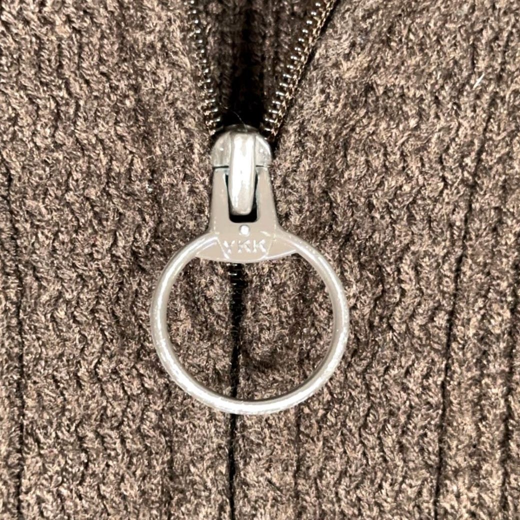 Vintage VINTAGE Northern Isles Sweater Cardigan Adult XL Brown 90s Zip Full Zip Pockets Mock Neck Rib Knit Mens XL Brown 90s Vintage Size US XL / EU 56 / 4 - 5 Thumbnail