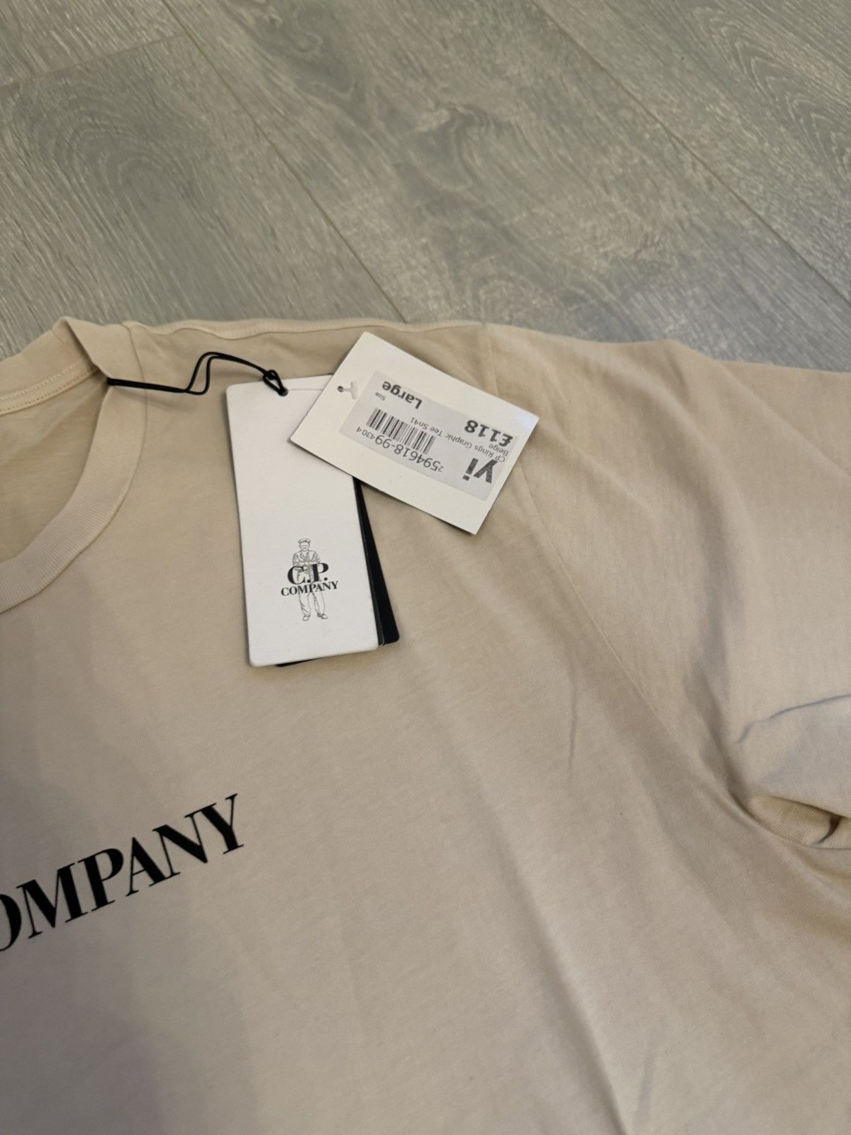 C.P. Company CP Company Graphic Streetwear Brand New Beige Mens Tee Size US XL / EU 56 / 4 - 3 Thumbnail